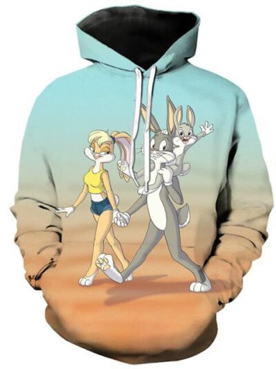 Rabbit Hoodie 3D Cartoon Boys And Girls, Children's Fashion Casual, Fashion Personality Sweatshirt 2021 - isobougie