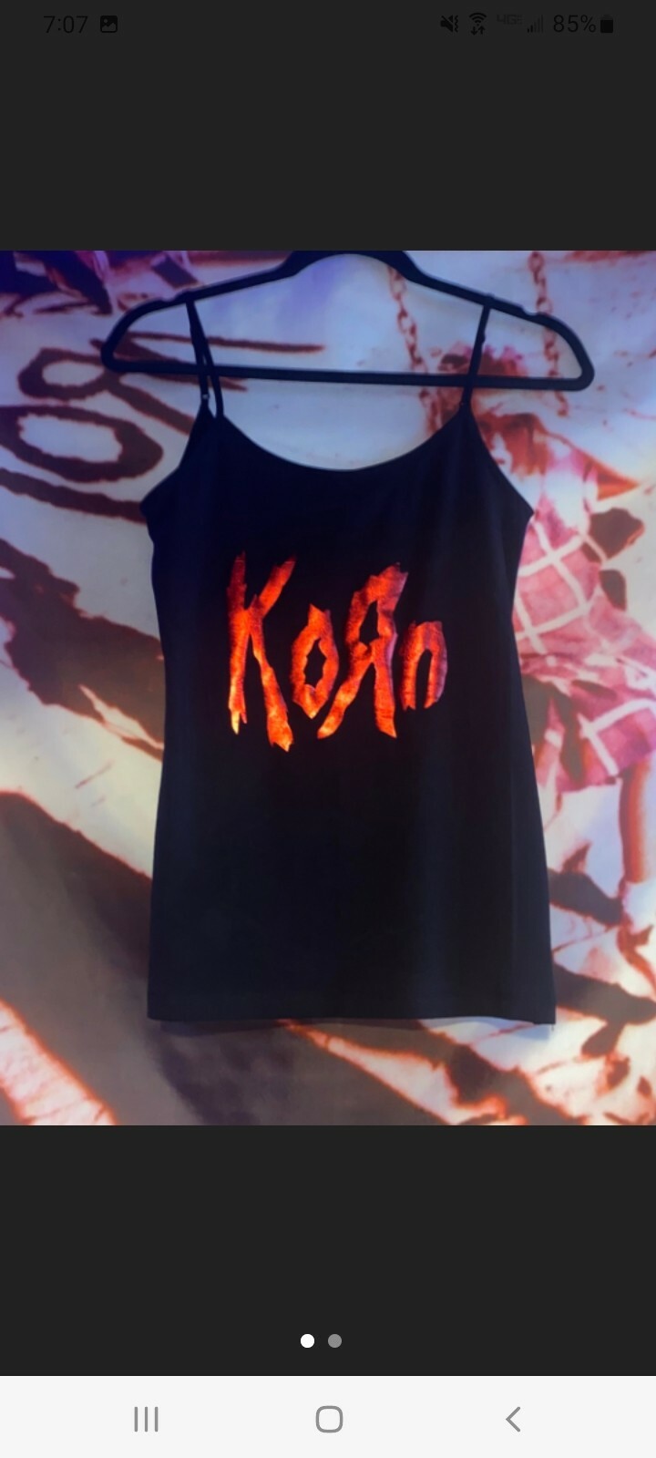 Korn Tank Top korn shirt mettalic xs S, m , l & xl