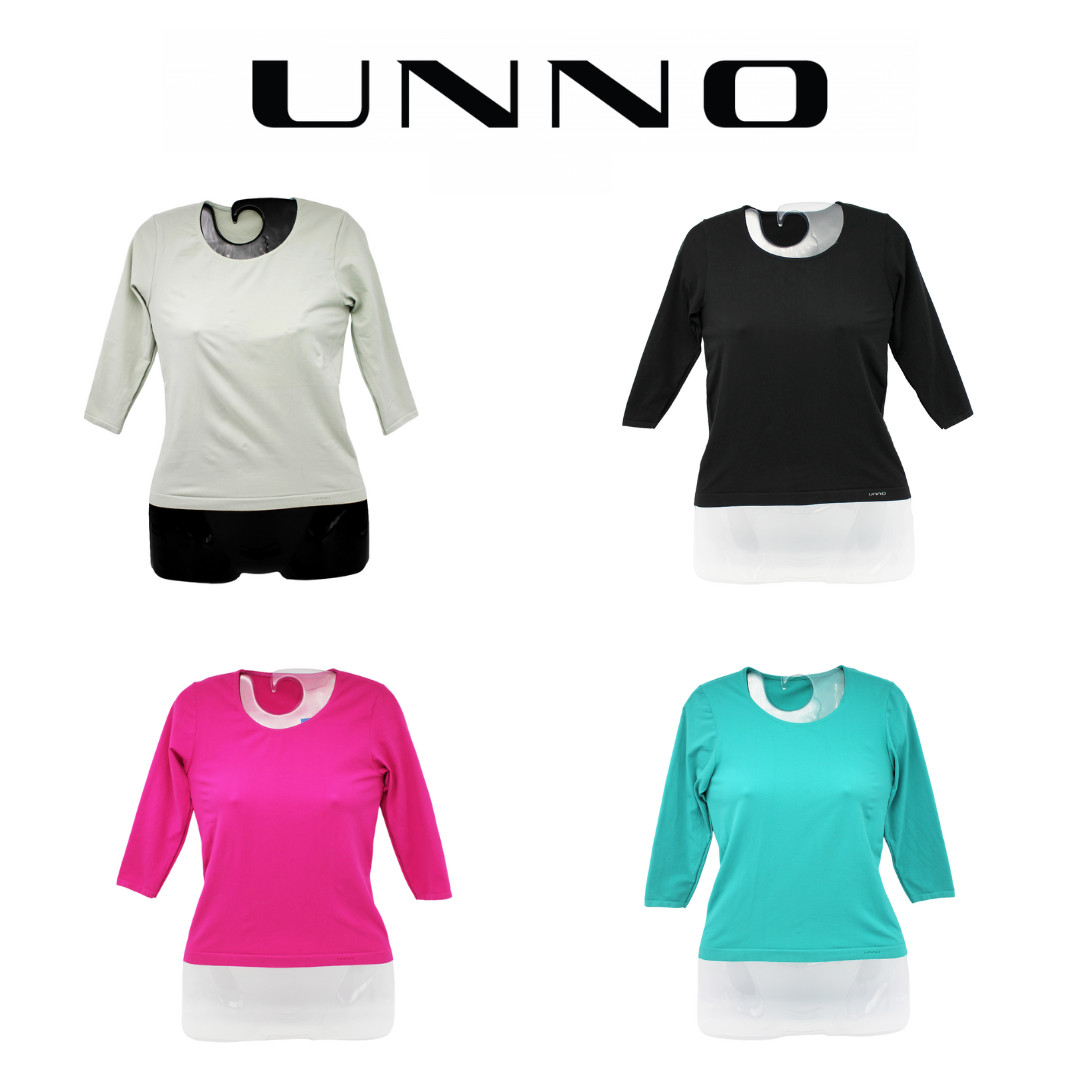 T-Shirt Manica 3/4, Microfibra, Donna, Vari Colori 4531 UNNO