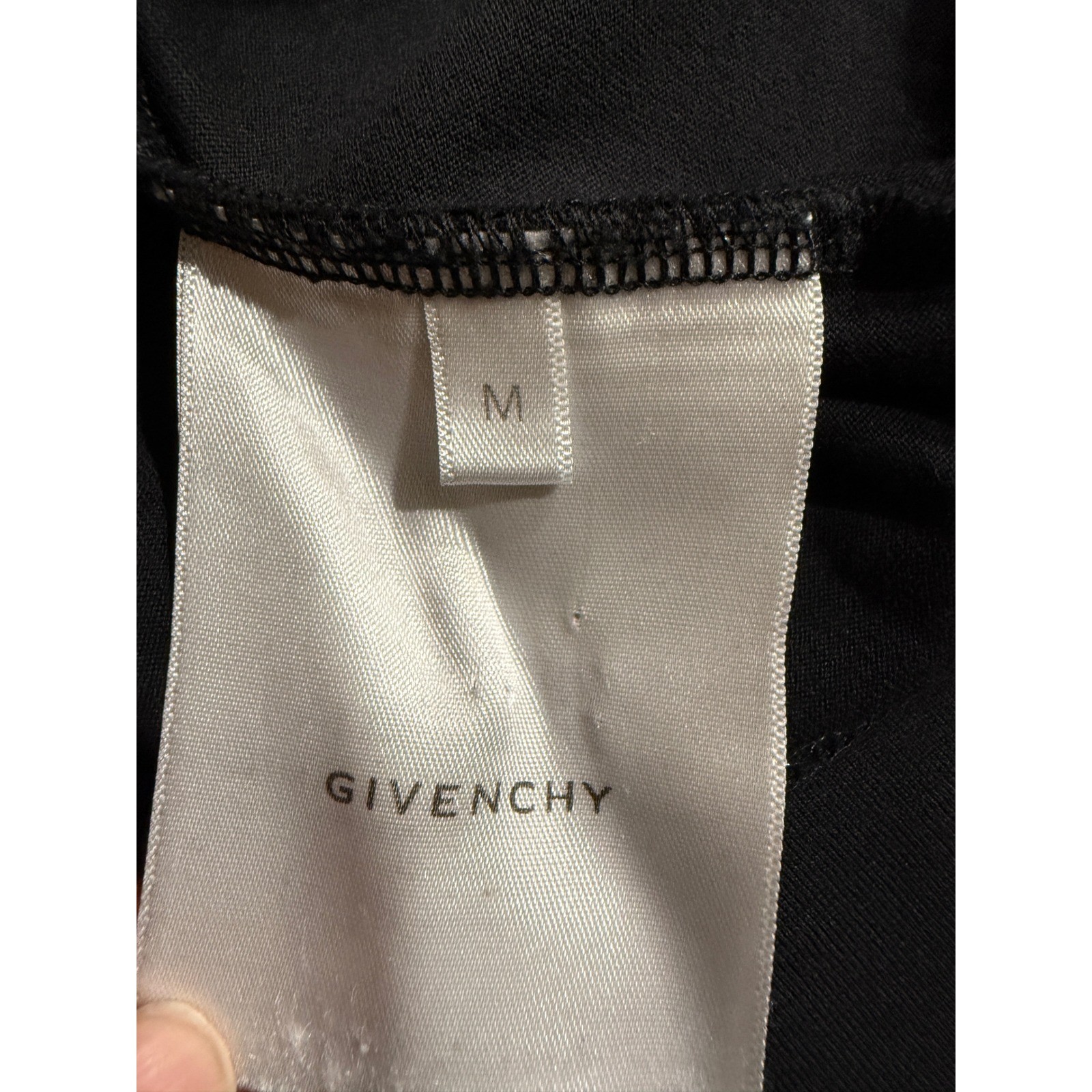 GIVENCHY Womens Black Cotton 4G Logo Embroidered Crewneck T-Shirt Size M