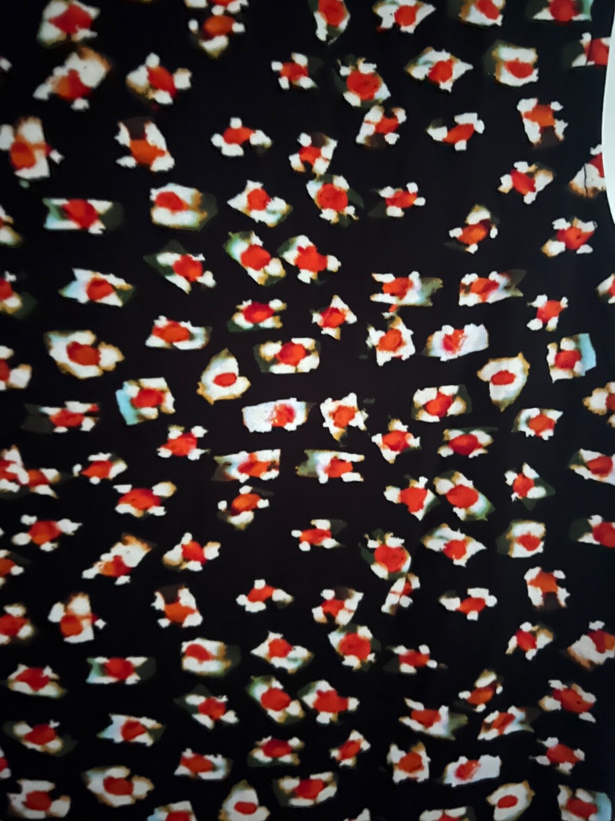 MM La Fleur S NWT MSRP $159 Nora Top Printed Jersey Extended Shoulder Knit Top