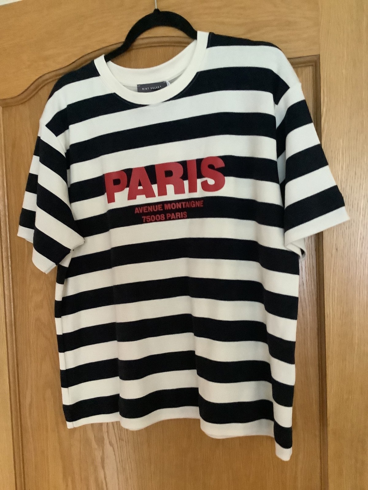 Mint Velvet XL T-Shirt Navy/White