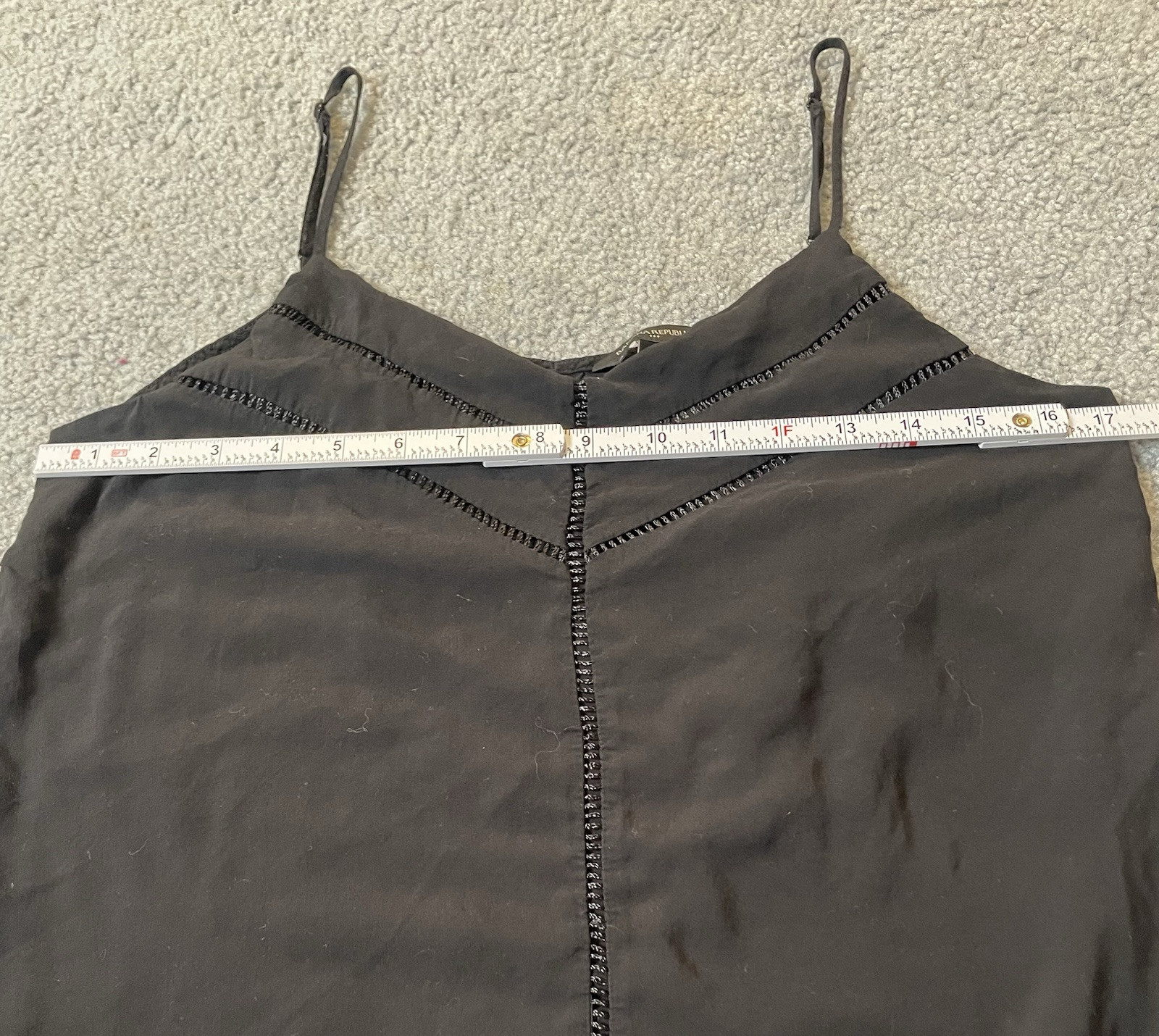 90S Y2K Banana Republic Tank Top Women’s Cami M Black Goth Clubwear Sexy