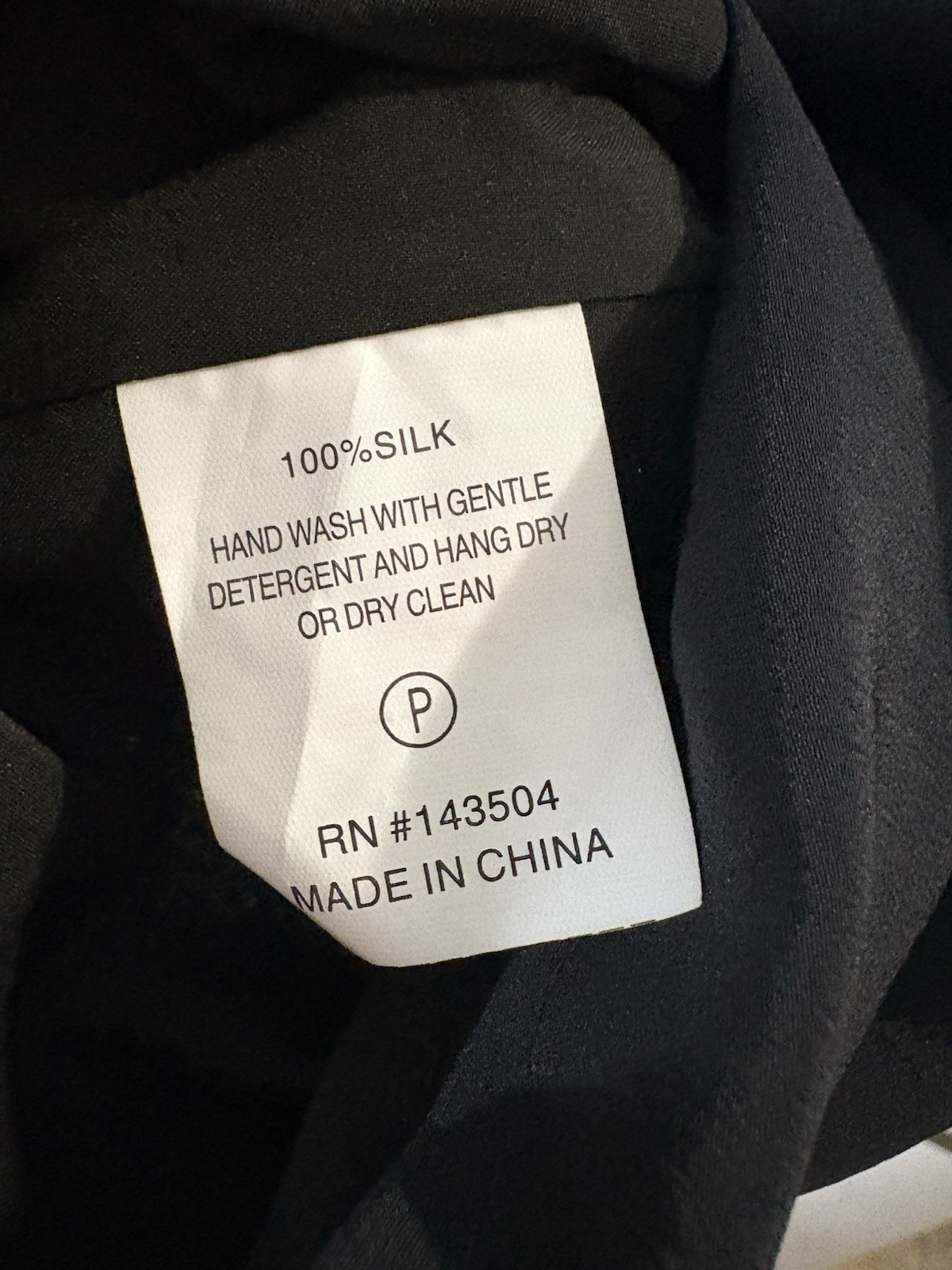 Marie Oliver Elena 100 Silk Black Dress Top Large Neck Blouse Top Silk Ret 278