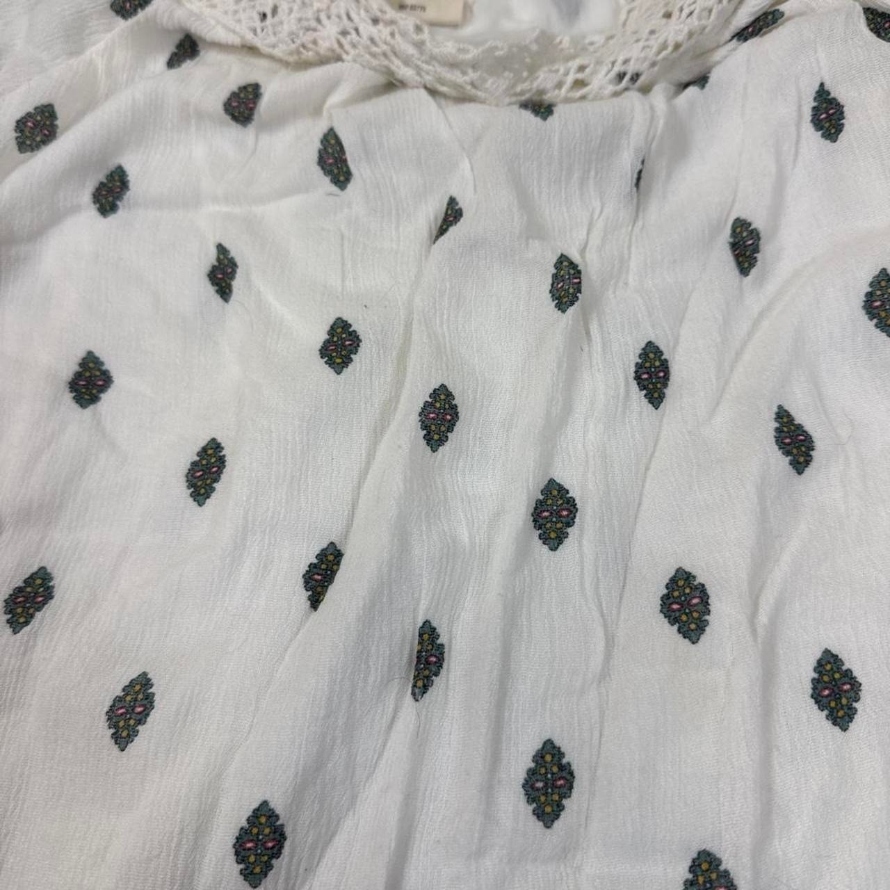 O’Neill Crinkle Gauze Cold-Shoulder White blouse