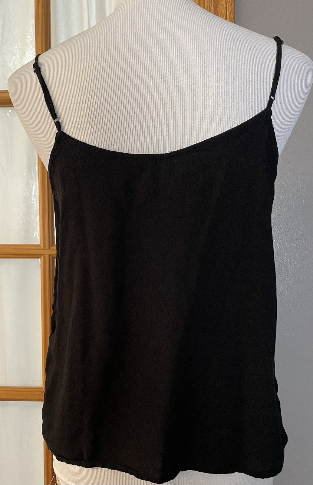 90S Y2K Banana Republic Tank Top Women’s Cami M Black Goth Clubwear Sexy