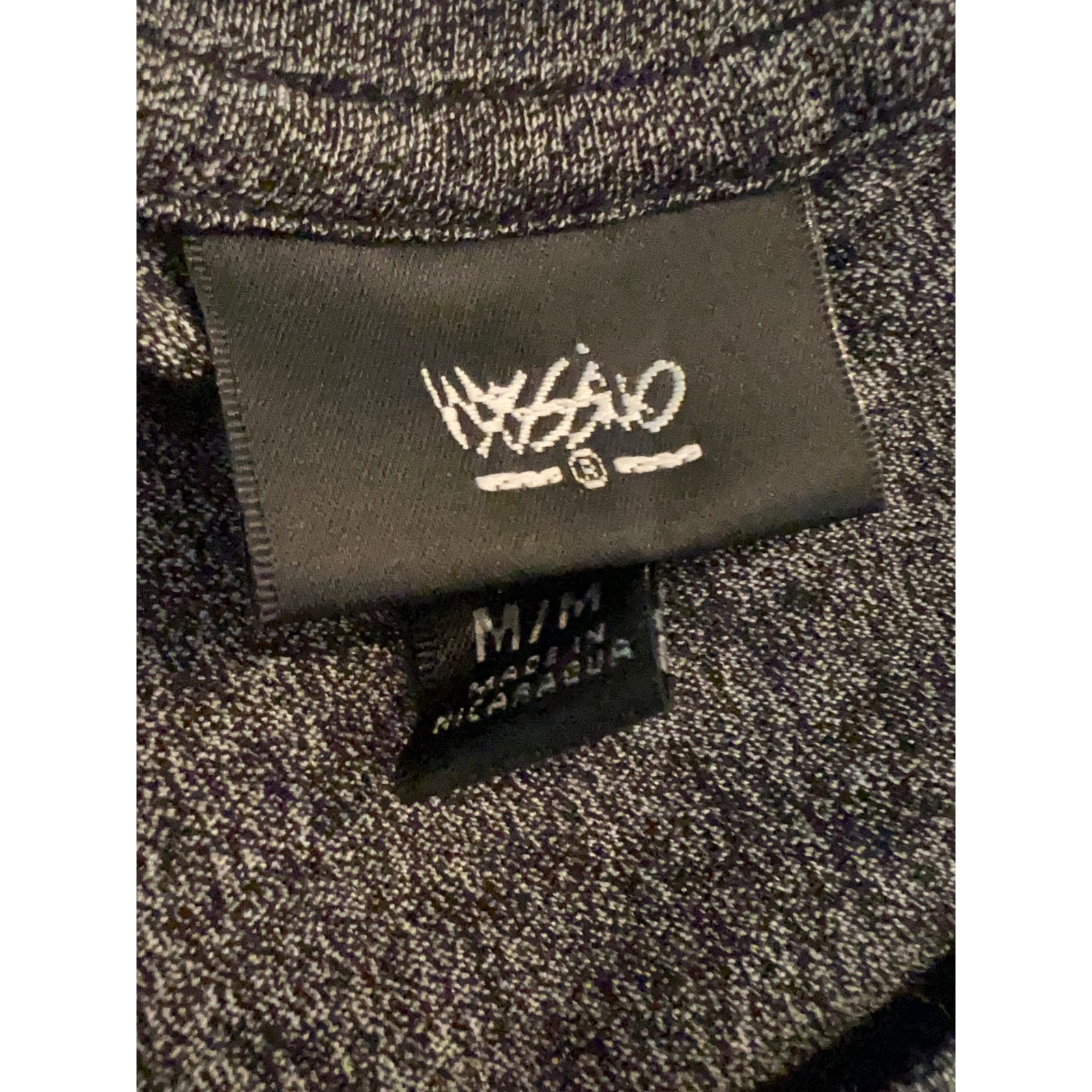 Mossimo Womens Short Sleeve Crew Neck T-Shirt Charcoal Gray Heather Size M