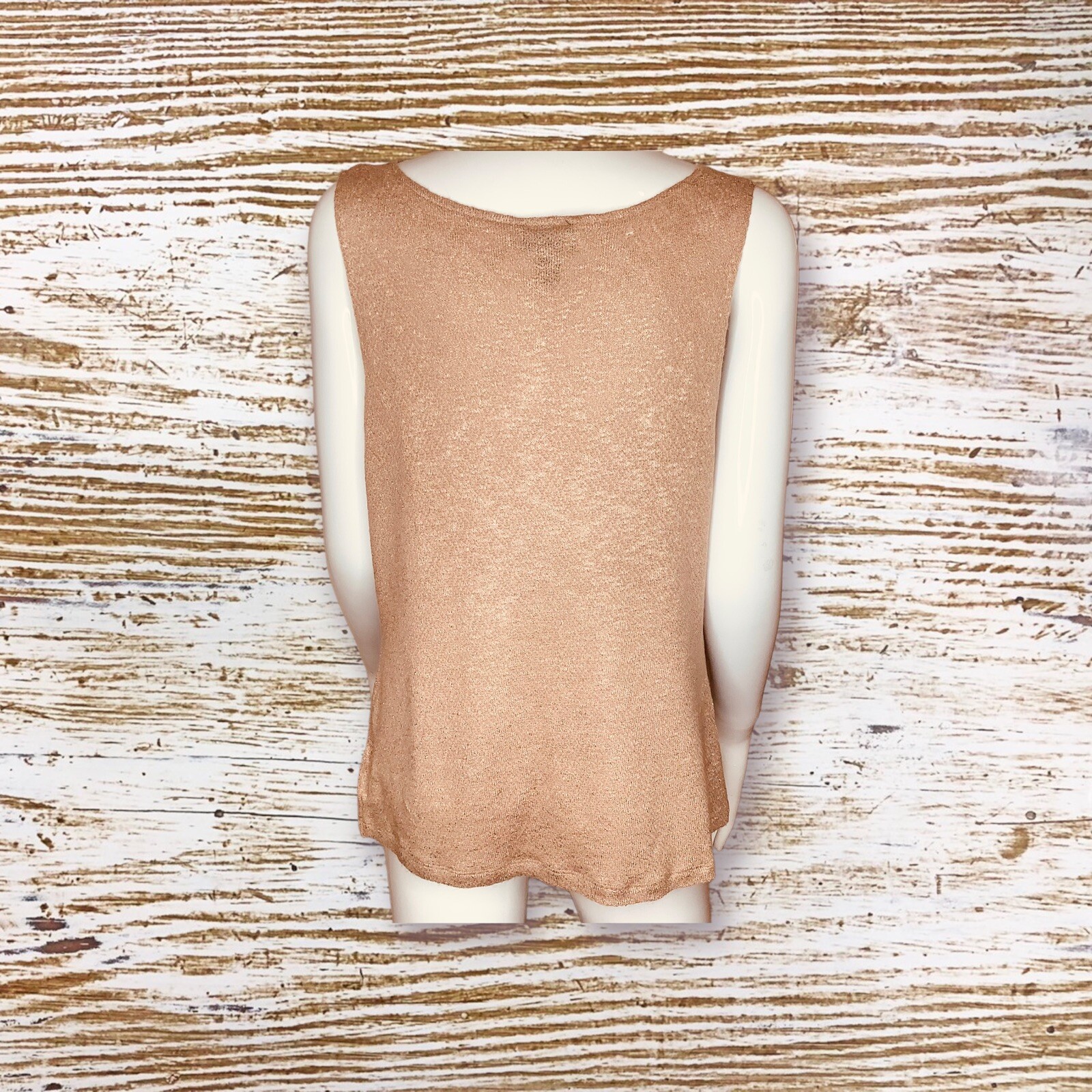 Ronan Chen Women’s Sleeveless Golden Brown Cowl Neck Top 2 (8)