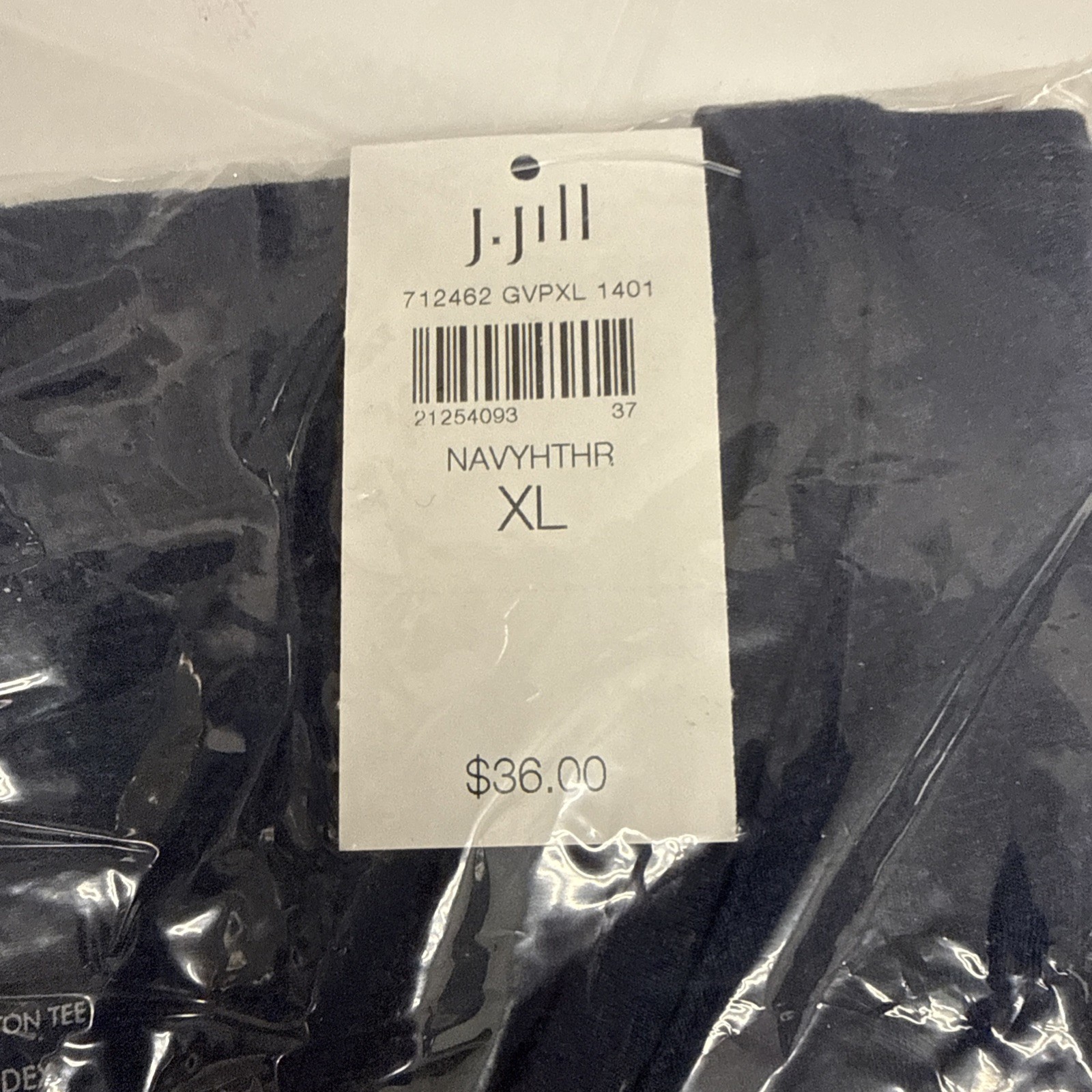 J. Jill Lot Of 2 95% Cotton 5% Spandex Tee Long Sleeve NWT Size XL