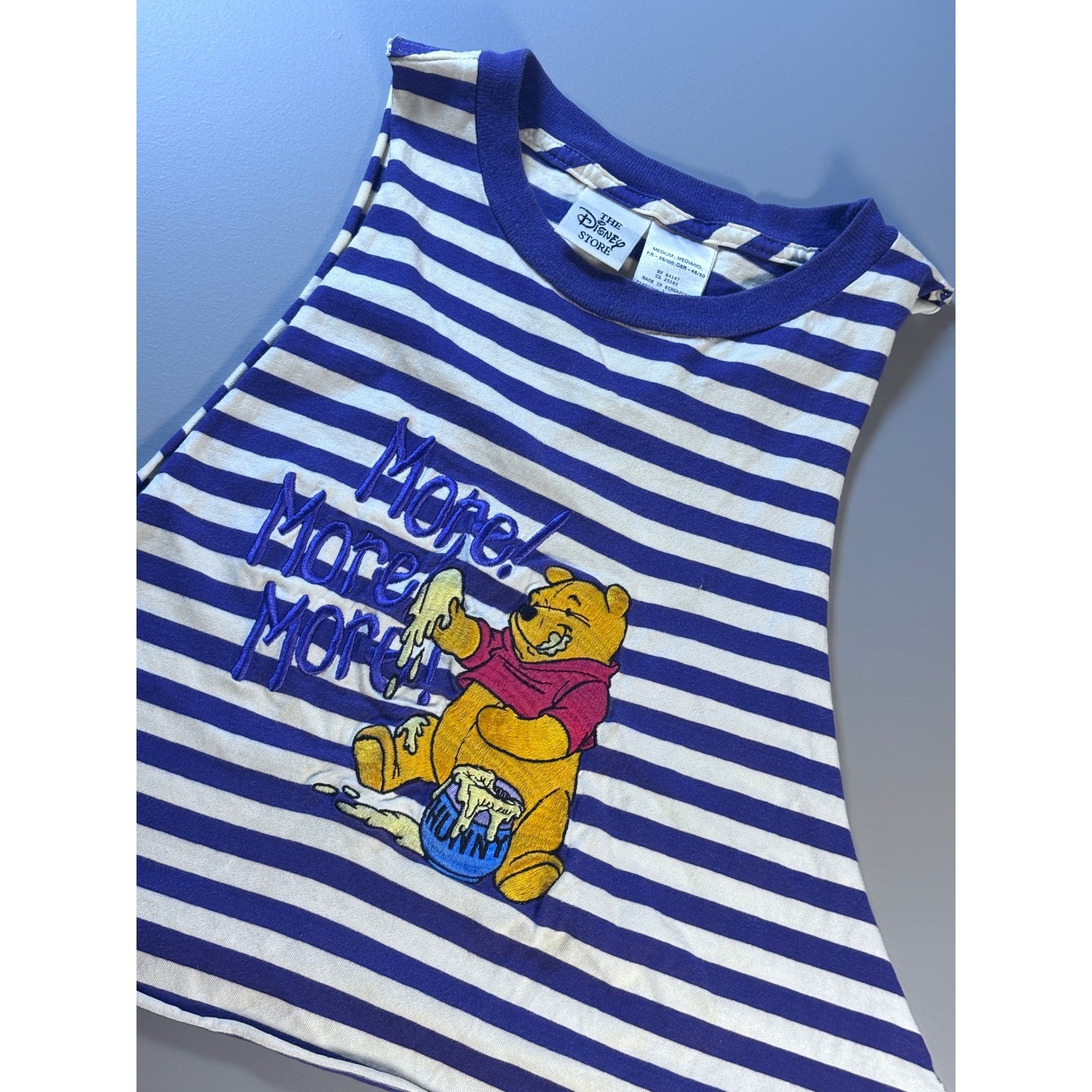 Vintage Disney Store Winnie the Pooh More Honey Cropped Tank Top Women’s Medium