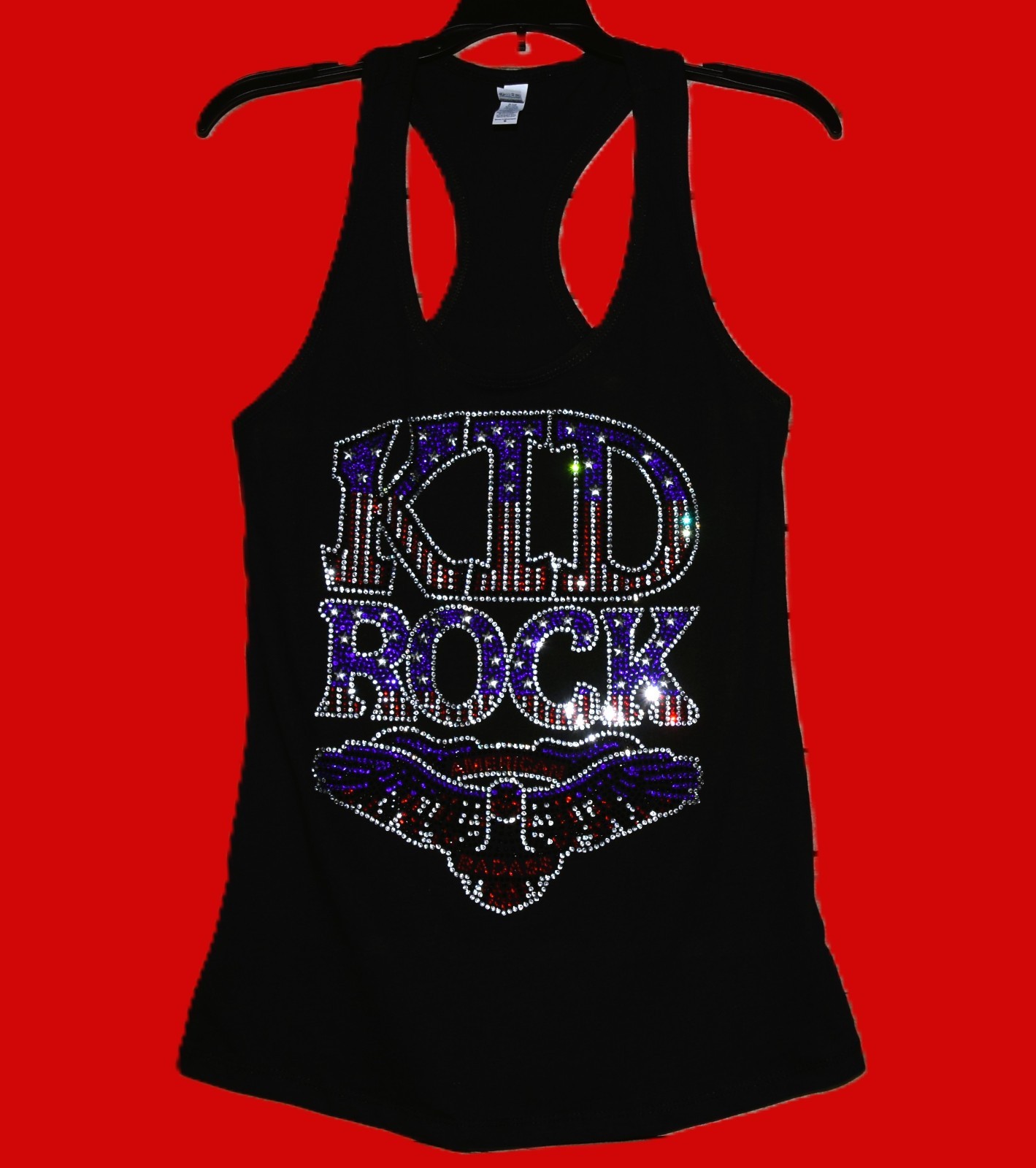 Kid Rock rhinestone bling racer back tank top XS, S, M, L, XL,XXL