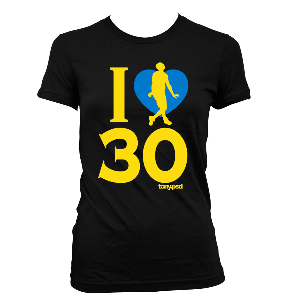 I Love (Heart) 30 – Women’s T-Shirt – Golden State Warriors