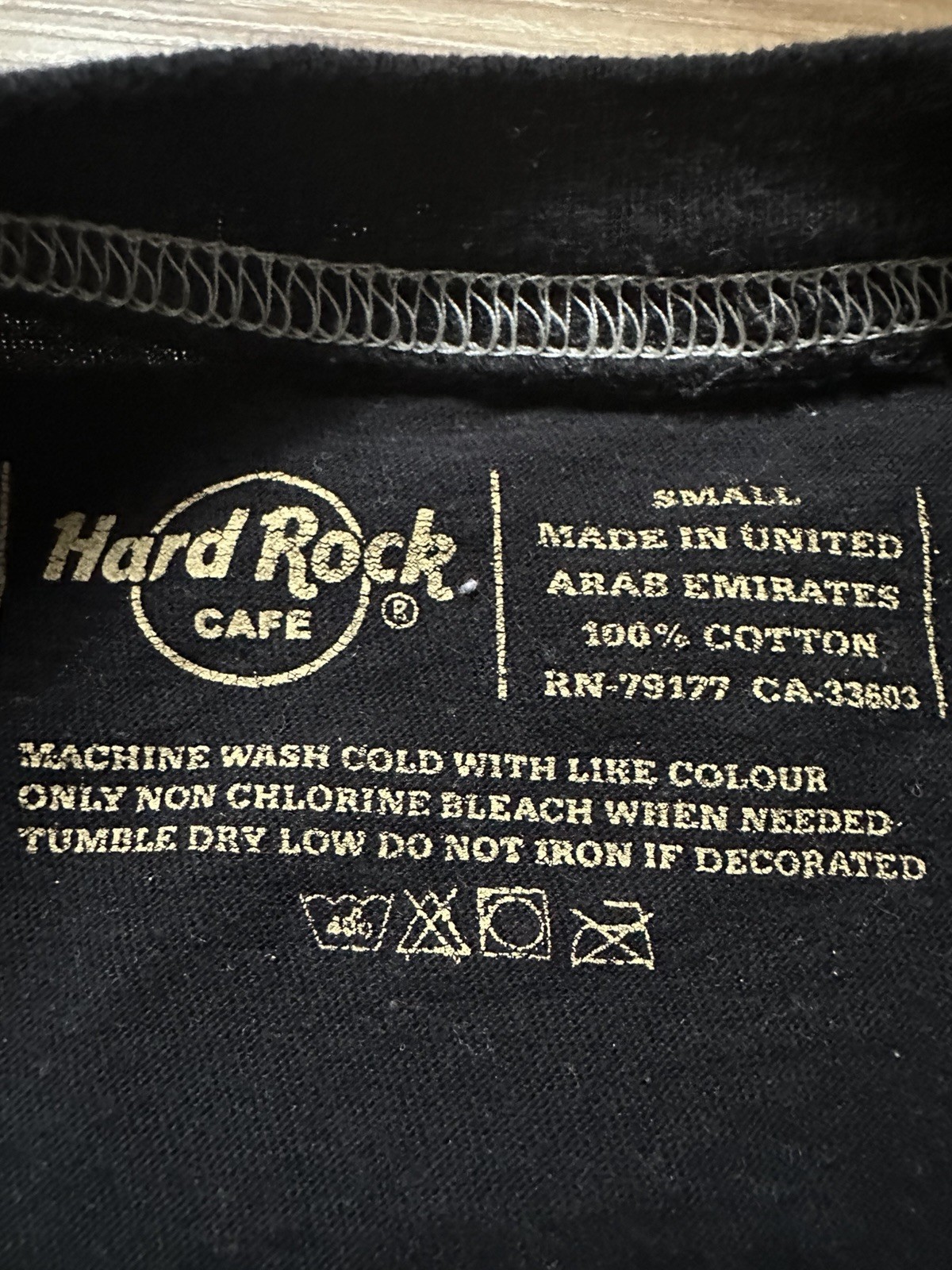 Hard Rock Cafe Prague Guitar Rose Graphic Baby Tee Y2K Black Shirt S Small
