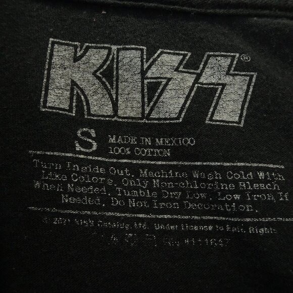 Kiss Band T-Shirt Women’s Small Black