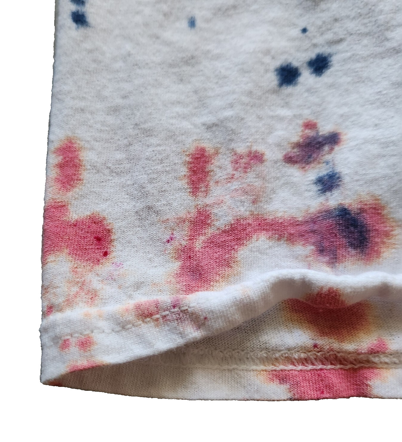 Tie Dye T Shirt Women’s M White Blue Pink Yellow Gildan Heavy Cotton