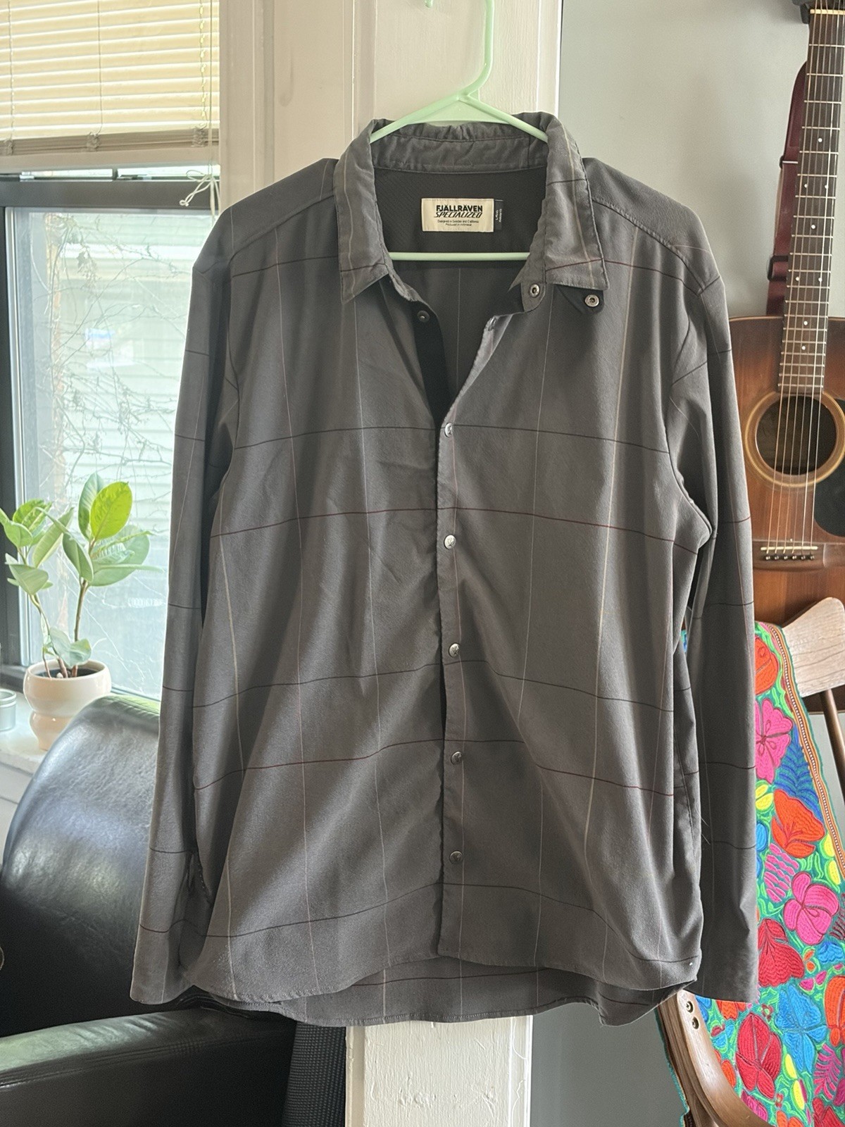Fjallraven Specialized Riders Flannel Snap Shirt Regular Fit Men Large Preowned