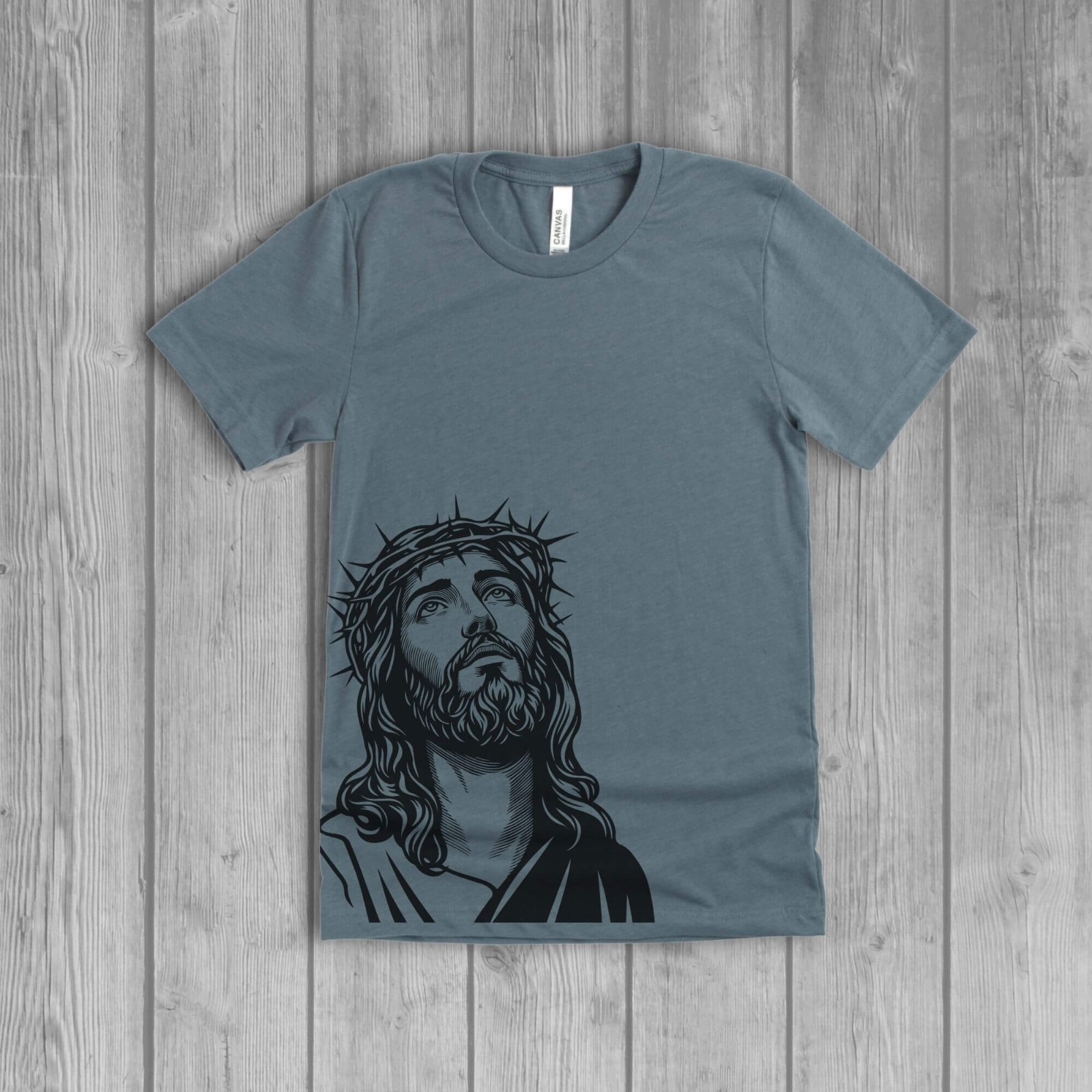Christ Jesus Portrait T-Shirt for Women, Christian Religious, Unisex Fit