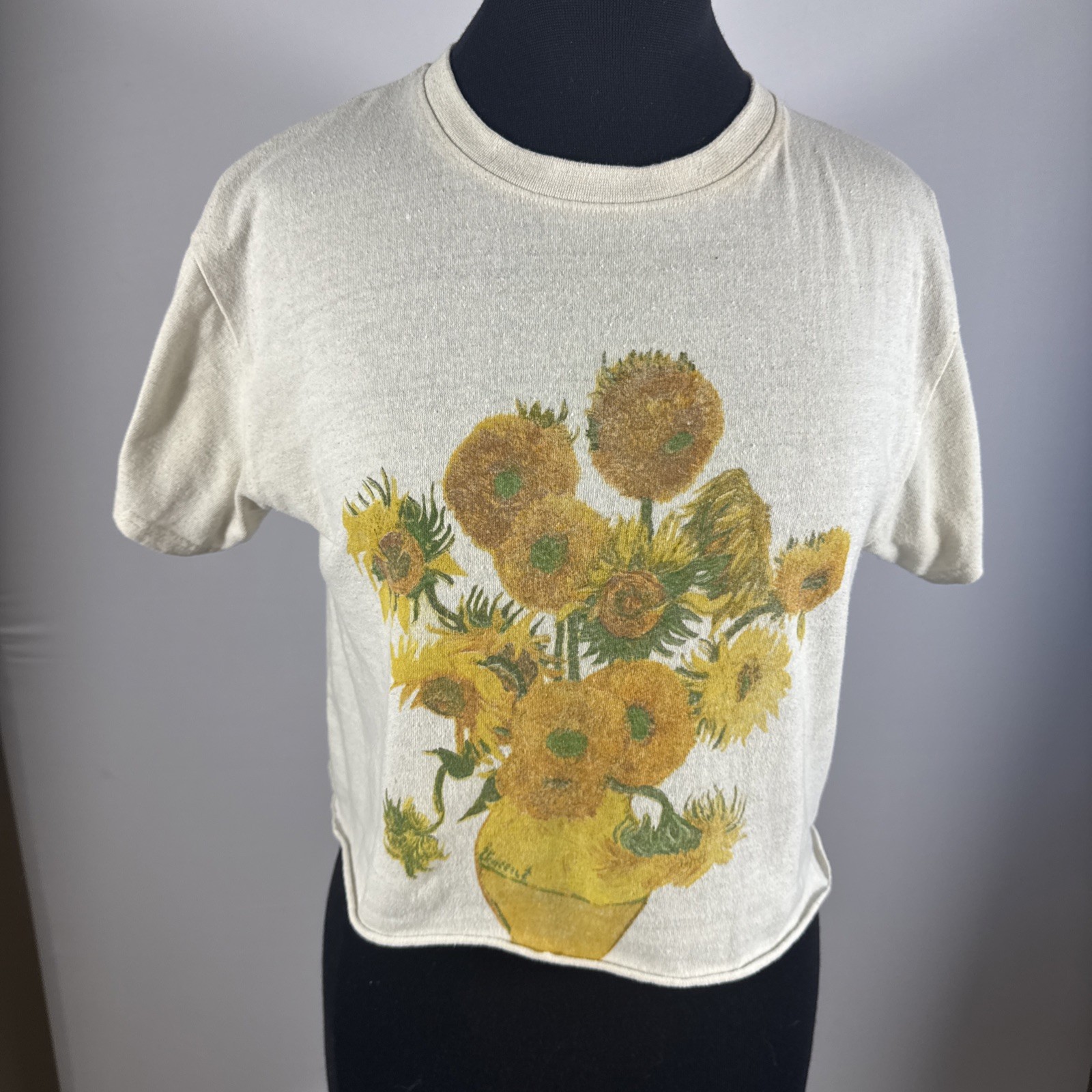 Brisco Brands Women’s Crop Top Flowers Medium