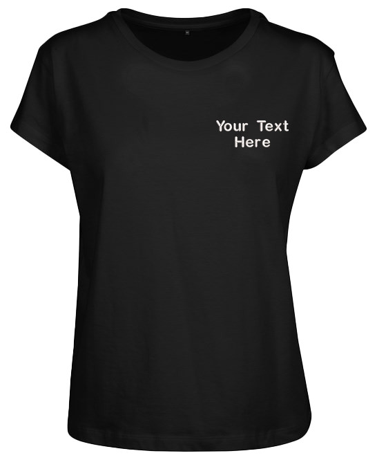 Personalised Build Your Brand Embroidered Women’s Box Tee Workwear 100% Cotton