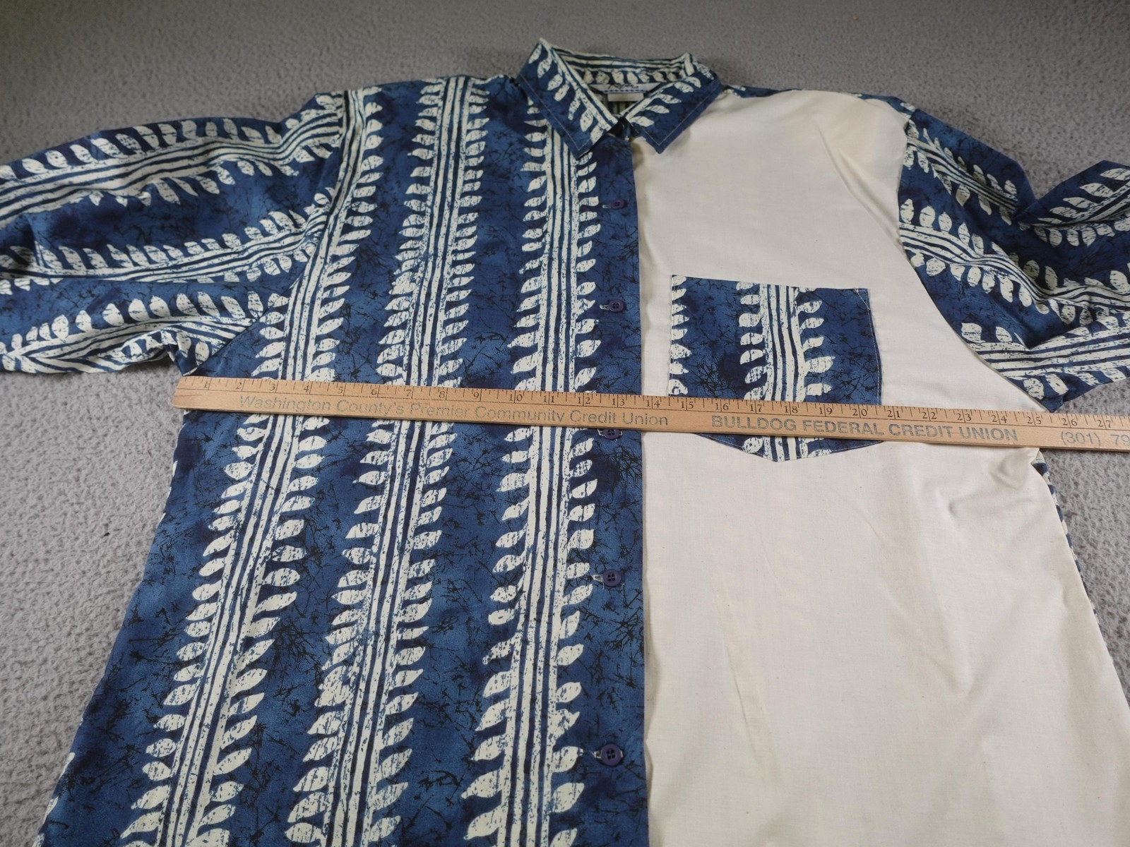 Vintage Roper Shirt Womens Plus Size 42 Blue Western Cowgirl Southwest Rodeo 90s
