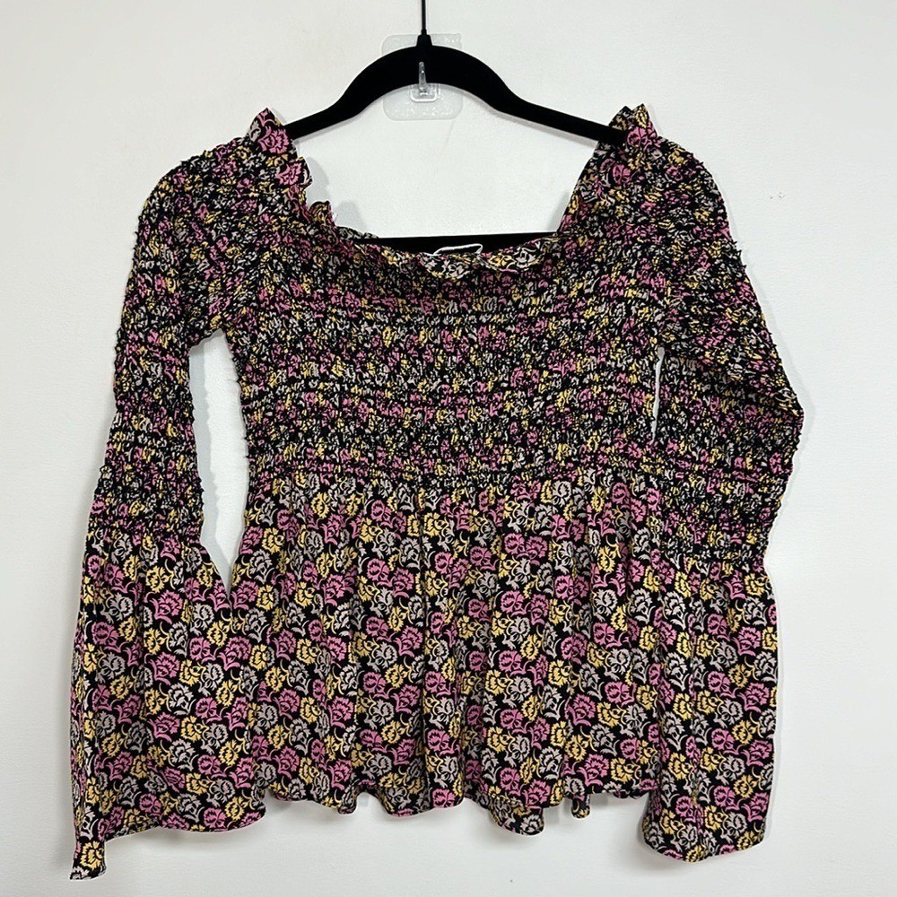 ALC Agra Smocked Blouse Off Shoulder 6
