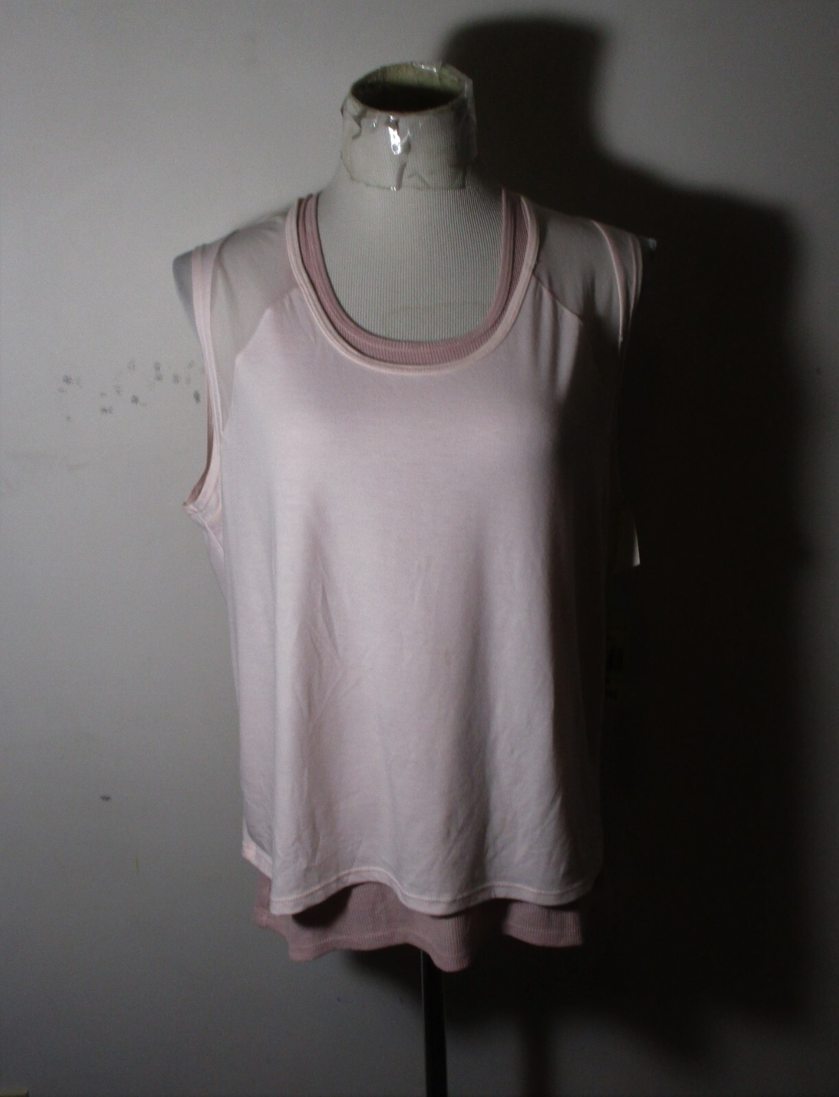 LANGERINE Blush Pink 2 Pc Athletic Sleeveless Top Size S NWT