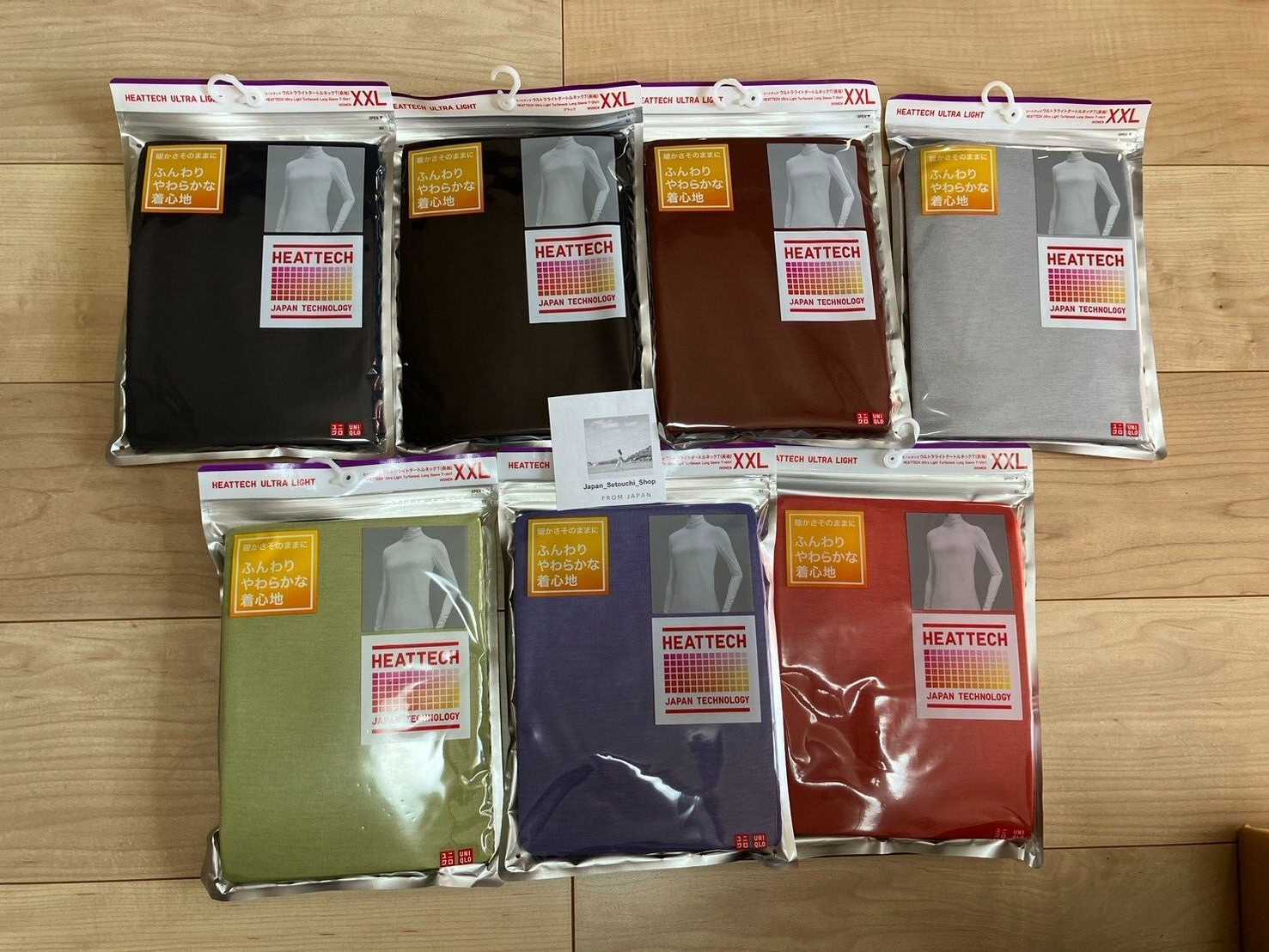 UNIQLO HEATTECH Ultra Light Turtleneck Long-Sleeve T-Shirt XS-3XL New 461148
