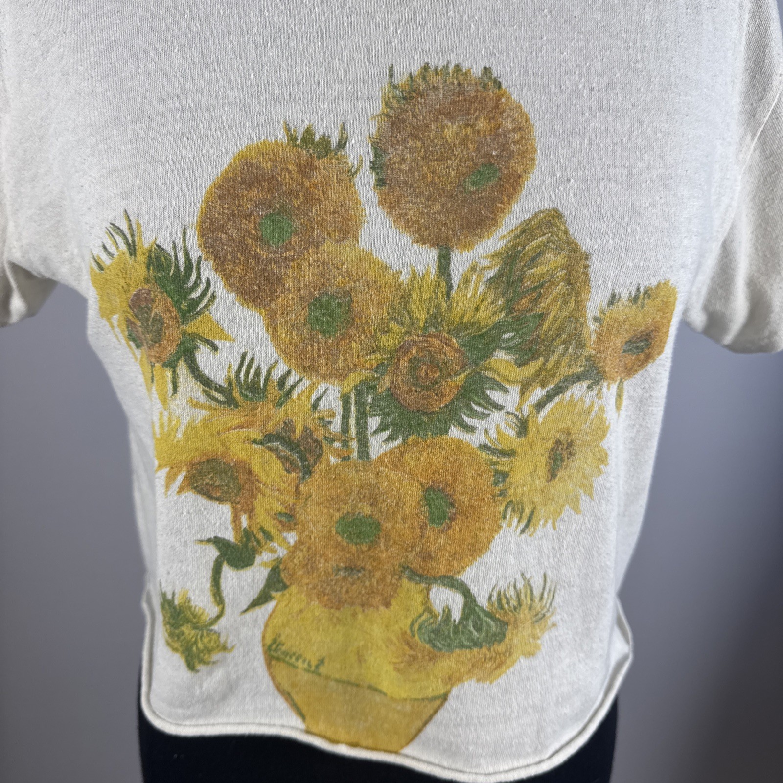 Brisco Brands Women’s Crop Top Flowers Medium