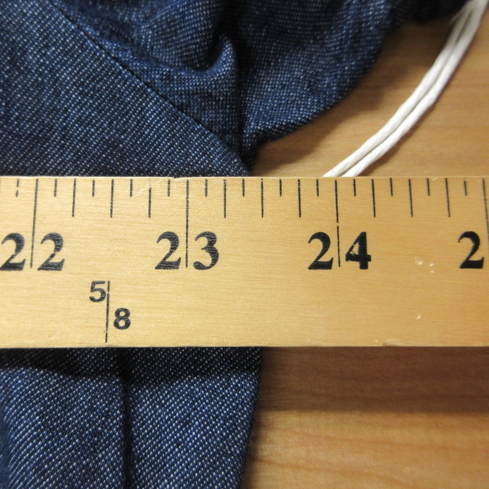 FREE ASSEMBLY Embroidered Denim Crop Top Sz XL Dark Wash Indigo Button Front NWT