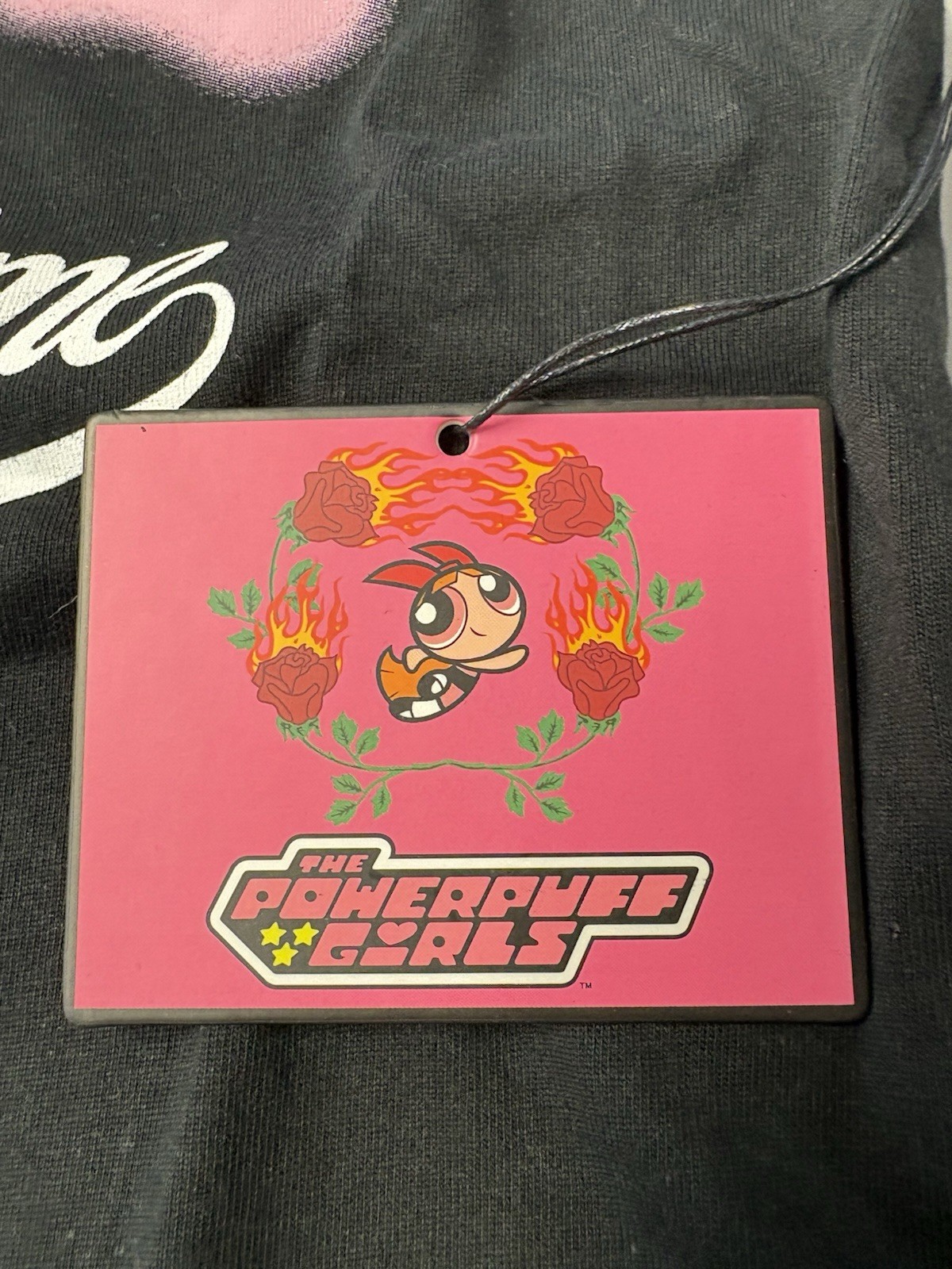 NWT Civil Regime x The Powerpuff Girls Blossom Mesh Sleeve Crop Top Large