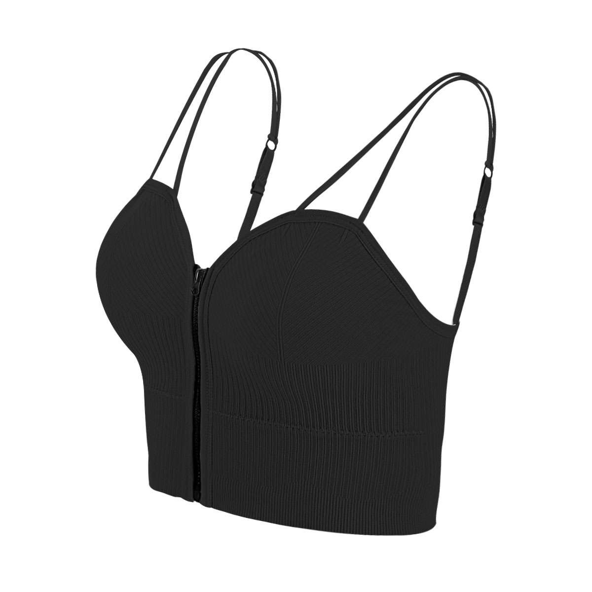 Sexy Women’s Girl V Neck Bralette Crop Top Padded Bra Bustier Vest Tank One Size