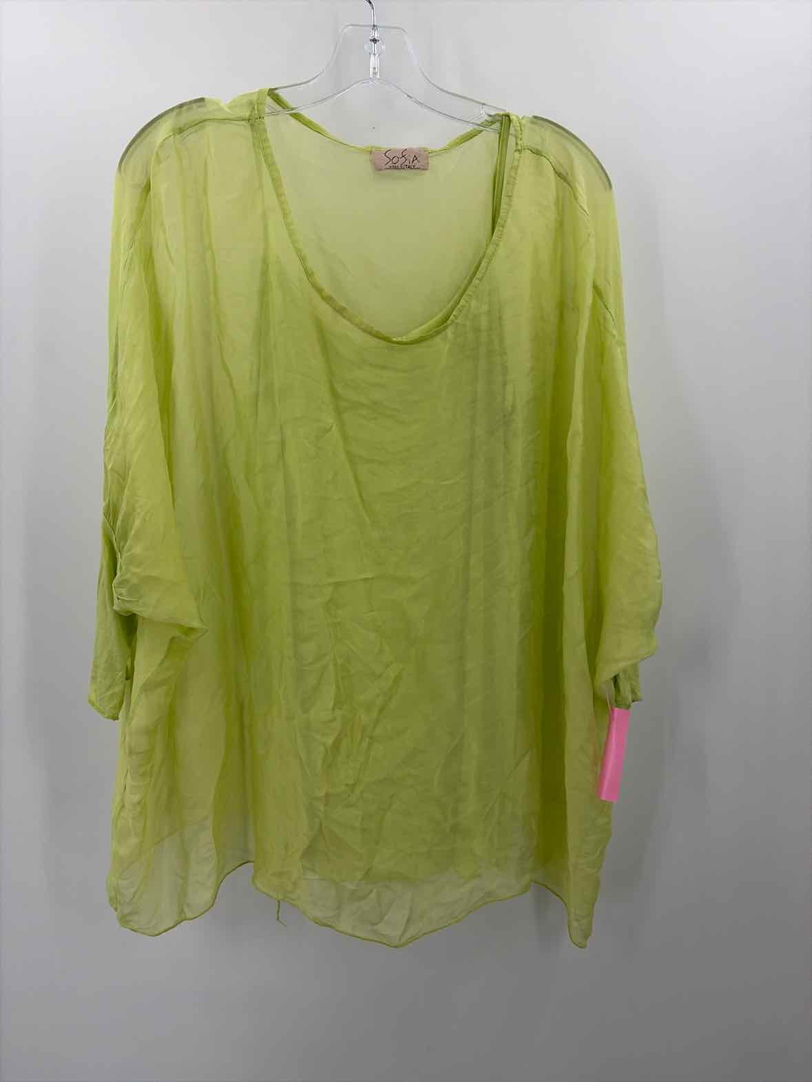 Pre-Owned Sofia Green Size One Size Long Sleeve Blouse