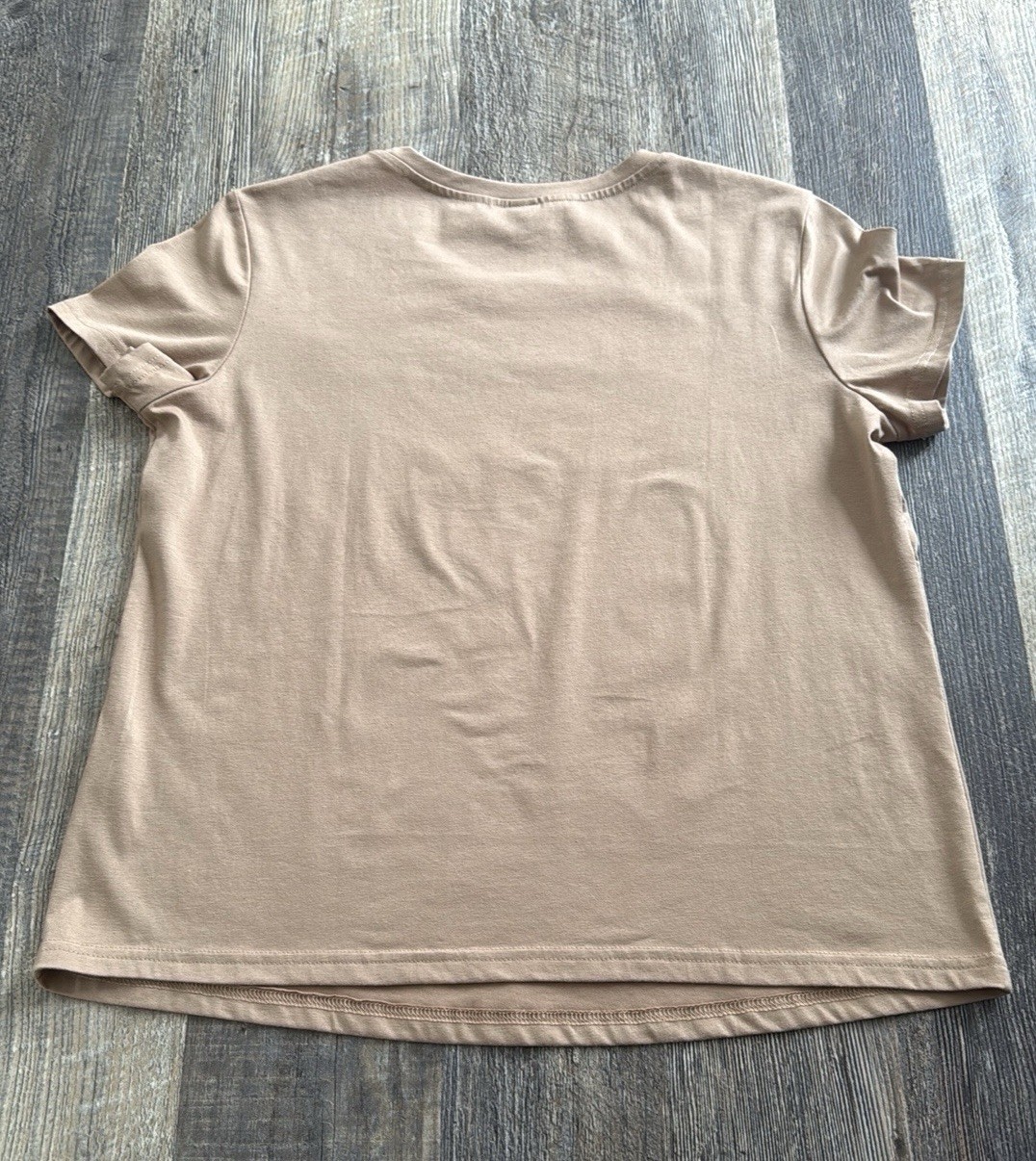 Shein Brown Mushroom Short Sleeve Top Shirt Graphic Women’s Size Large T-shirt