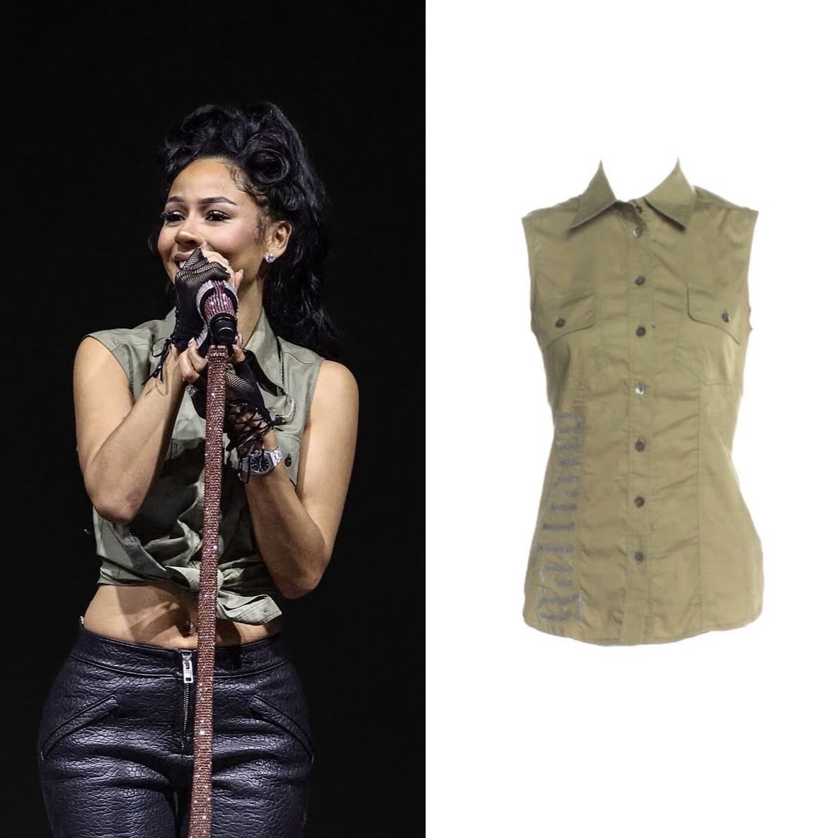 Vintage Galliano by John Galliano SS06 Button Down Tank Top