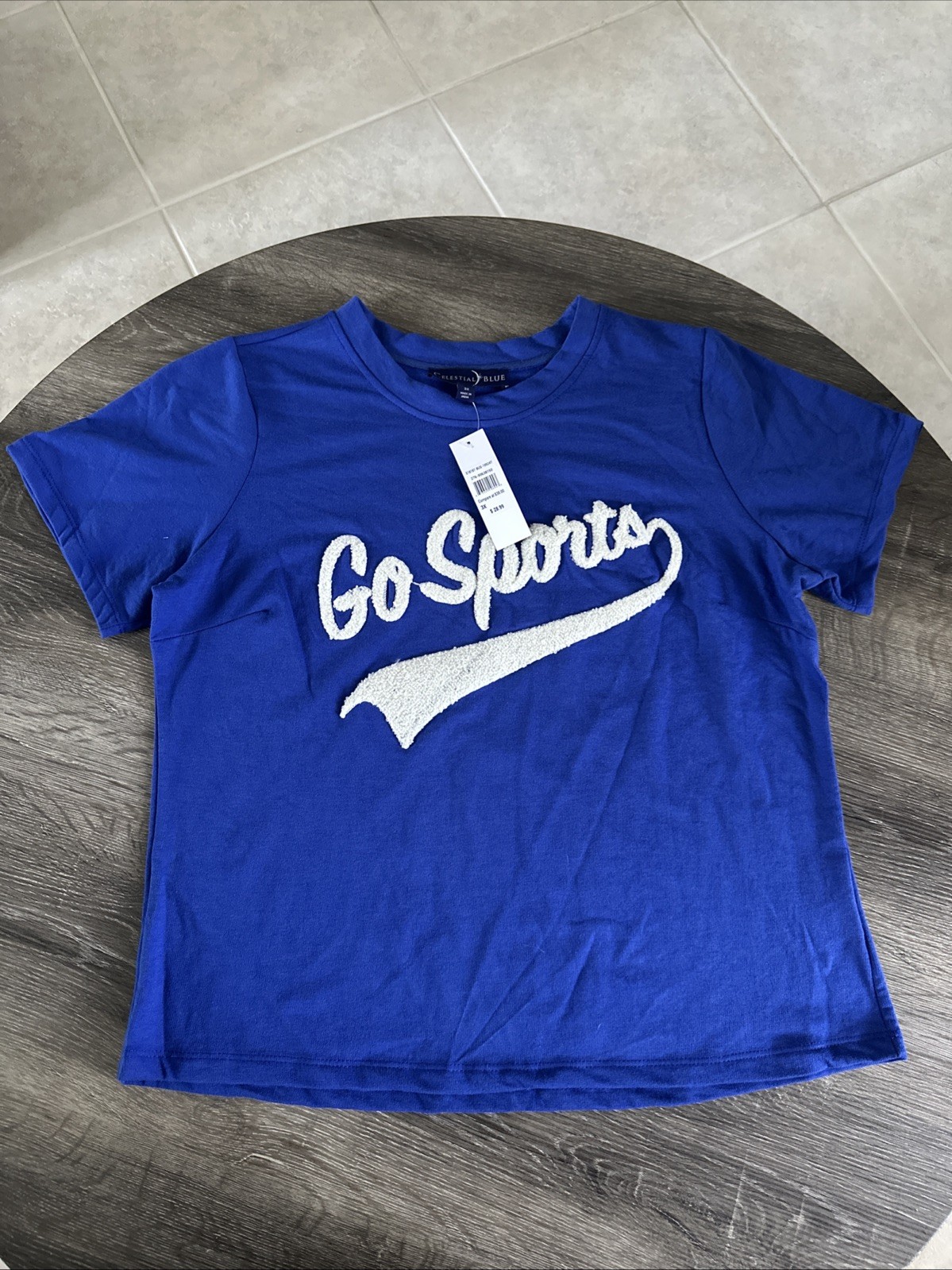 NWT Women’s 3X Celestial Blue Go Sports Tshirt