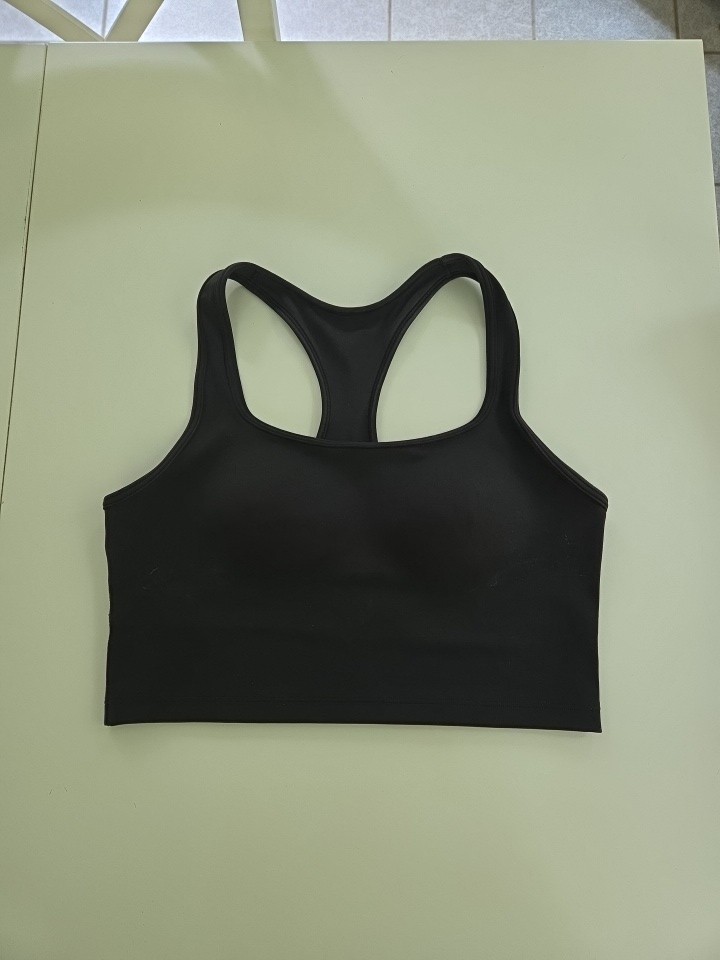 Victoria’s Secret Women’s Pink Crop Top with built in bra Large