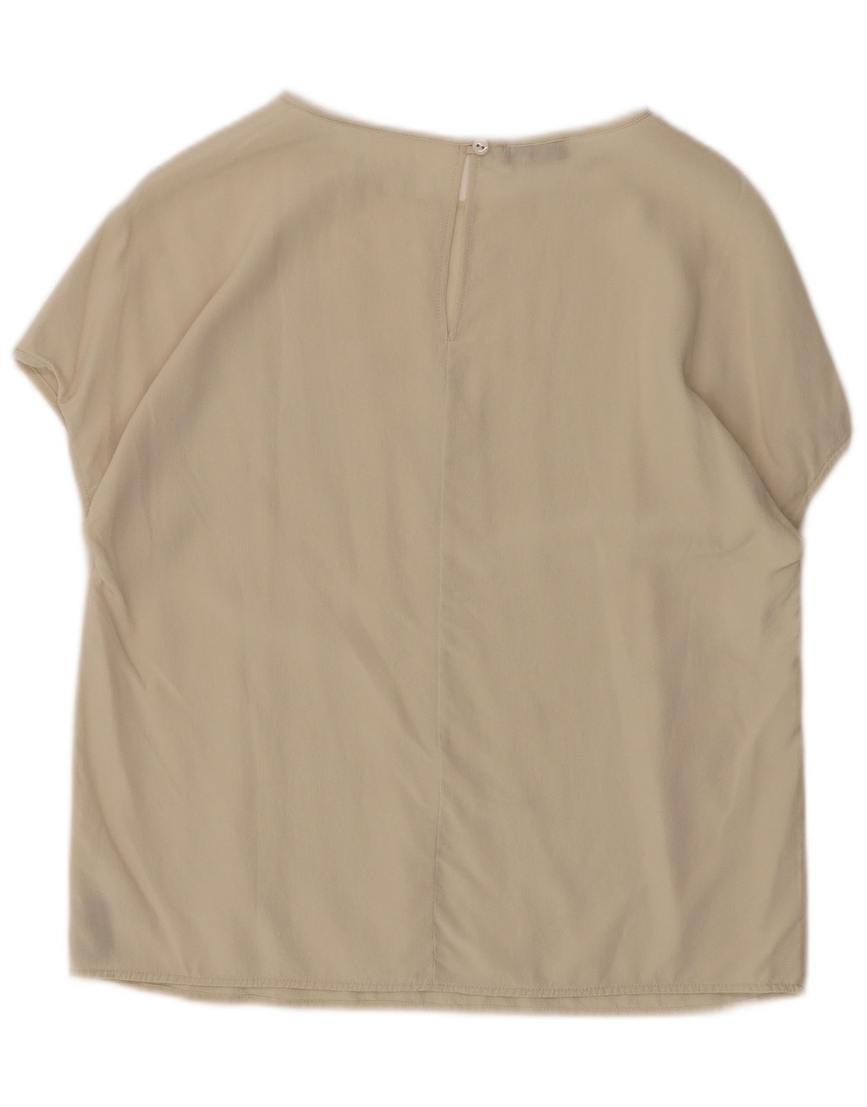 Emporio Armani Womens Blouse Top UK 14 Medium Beige AJ29