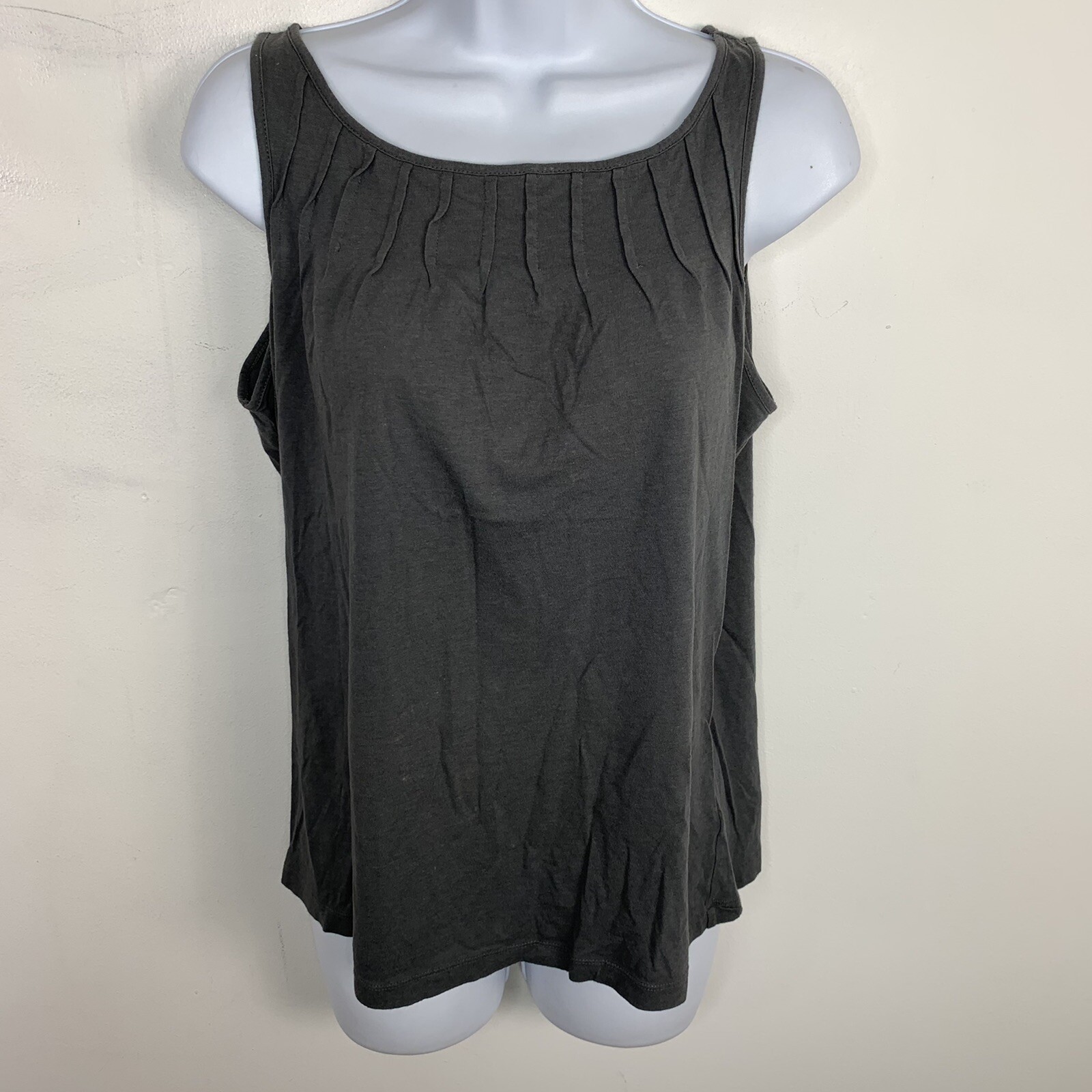 Talbots Womens Top sz S Gray Classic Everyday City Chic Elevated Basic