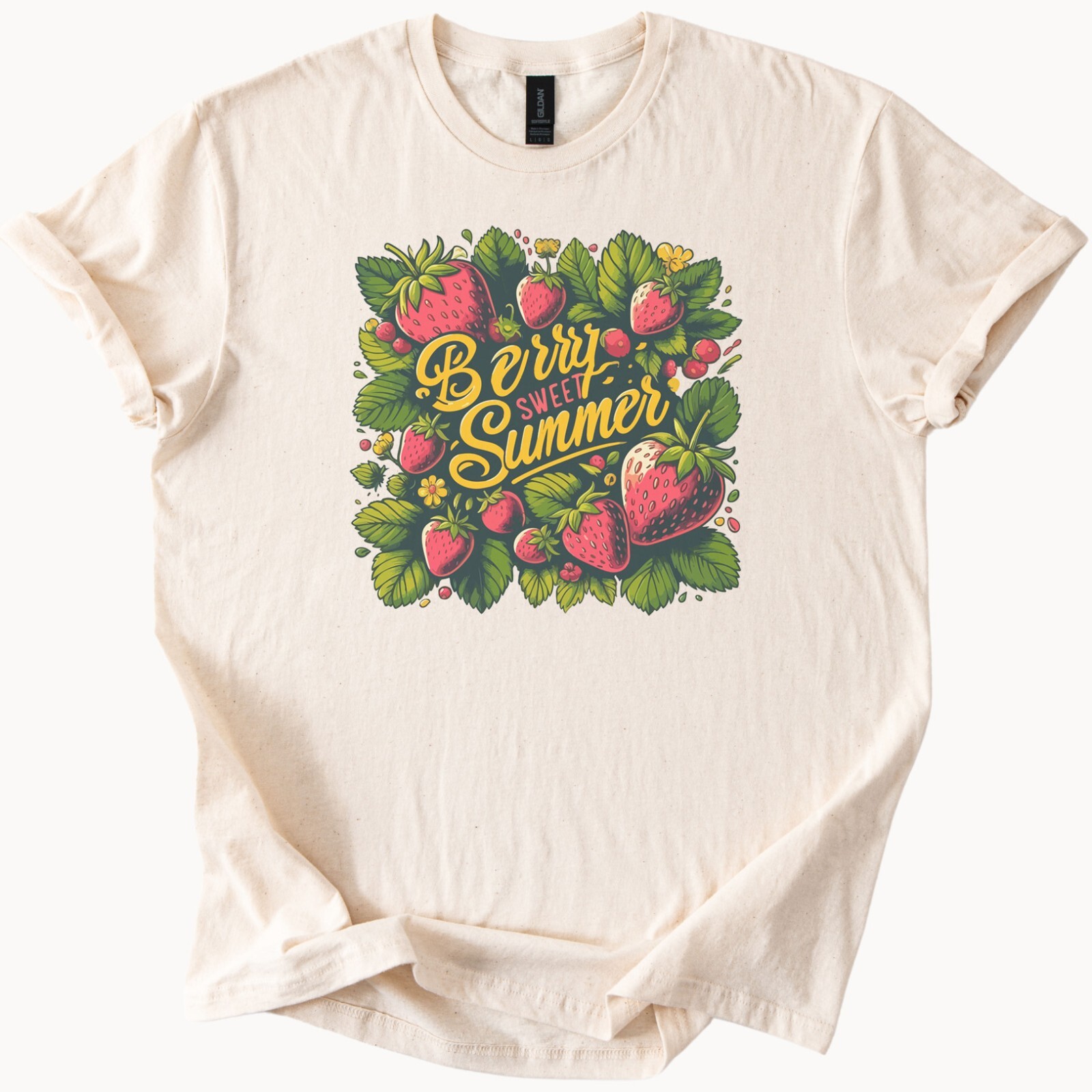 Sweet Strawberry Summer Tee Fruit Graphic Shirt