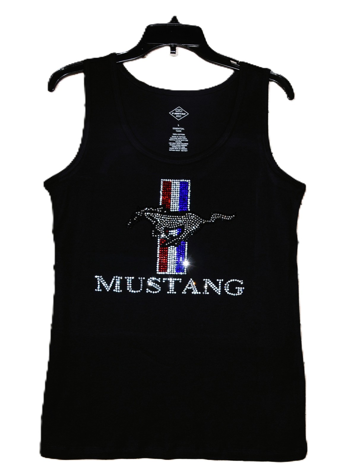 Ford Mustang rhinestone bling shirt or tank XS S M L XL XXL 1X 2X 3X 4X 5X