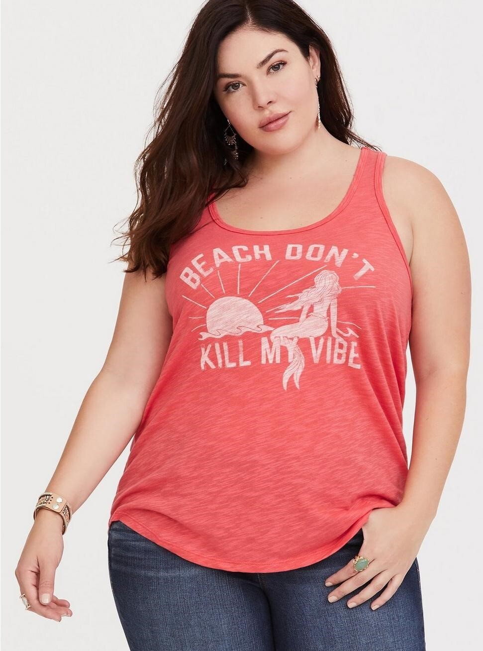 Torrid Mermaid Tank Coral NWT New 00X