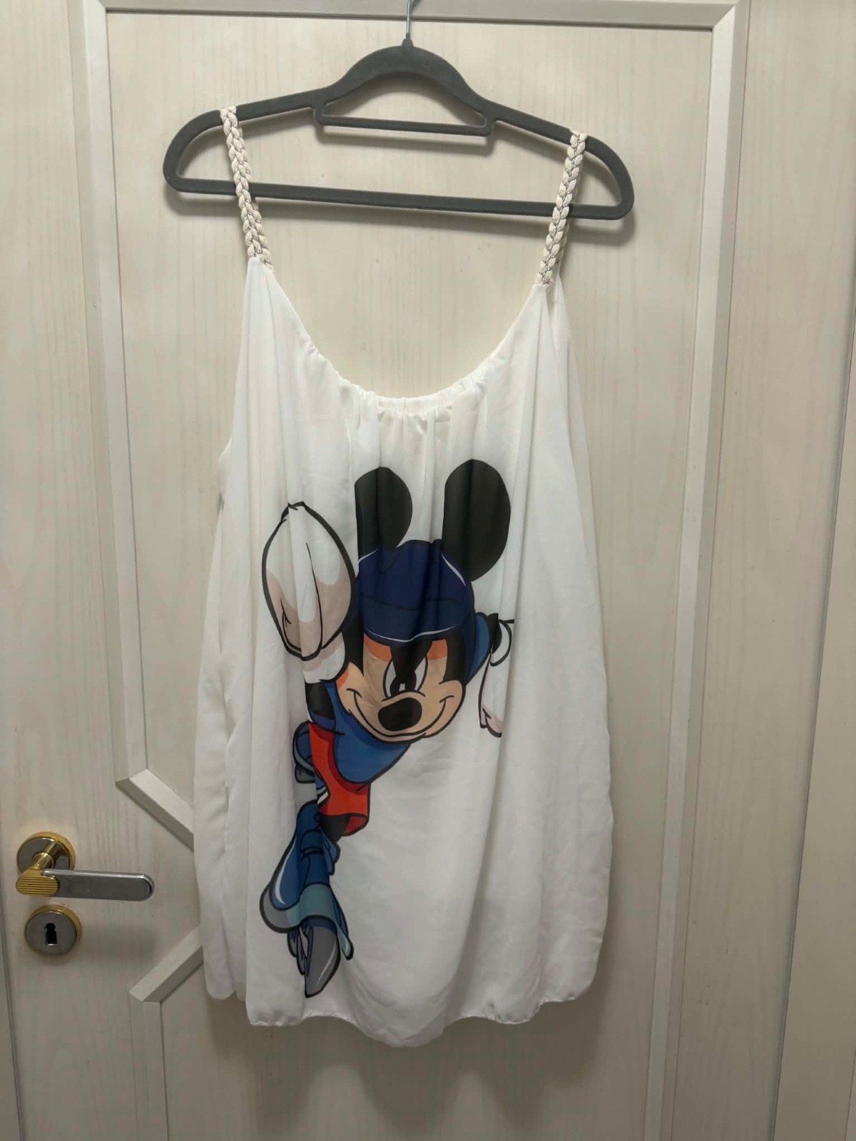 New, Top “Mickey Skater” RH, Alinie, Double Layer, White Multicolor 44/46