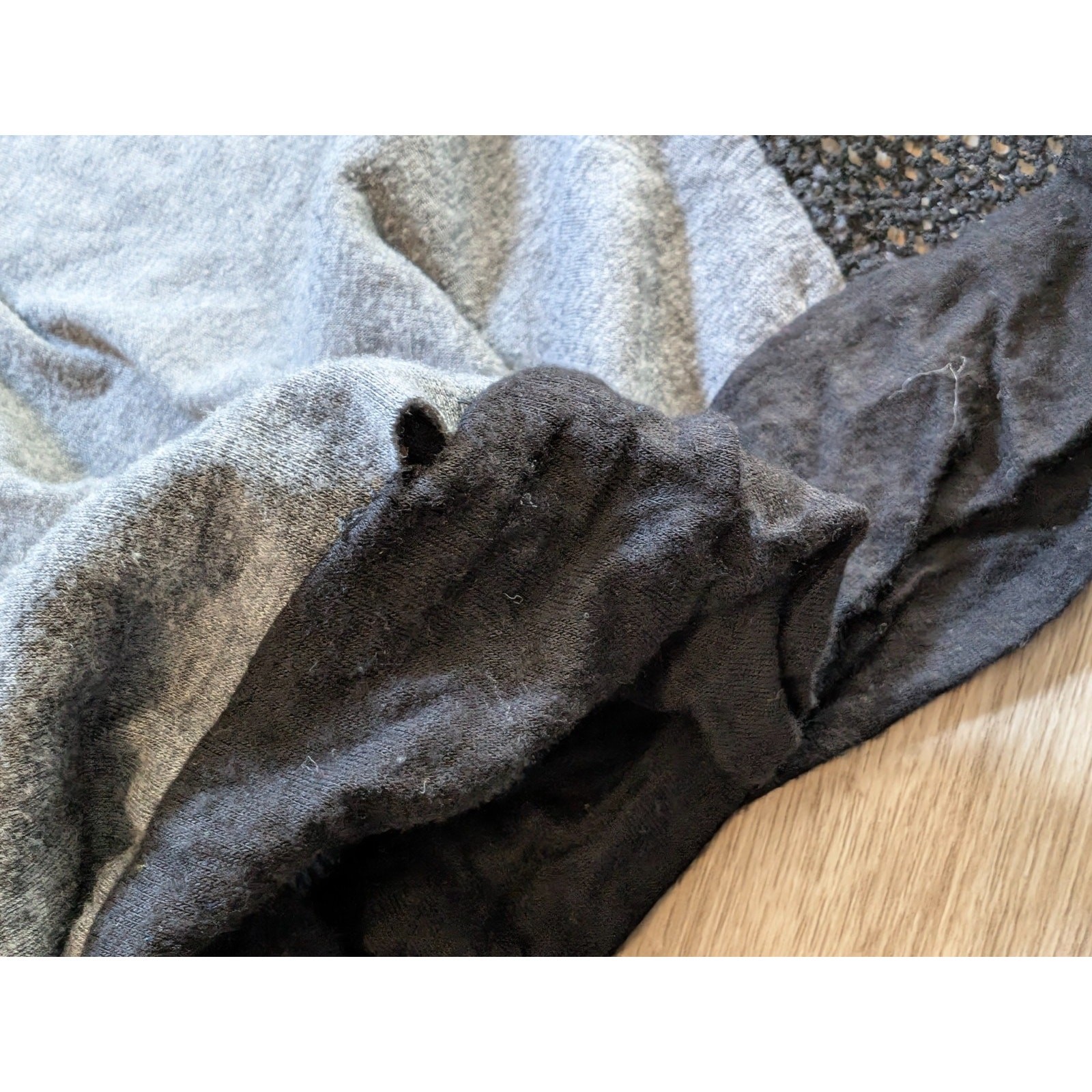 Retro Doll Womens Medium Y2K Heather Gray Black Mesh Raglan Long Sleeve Top