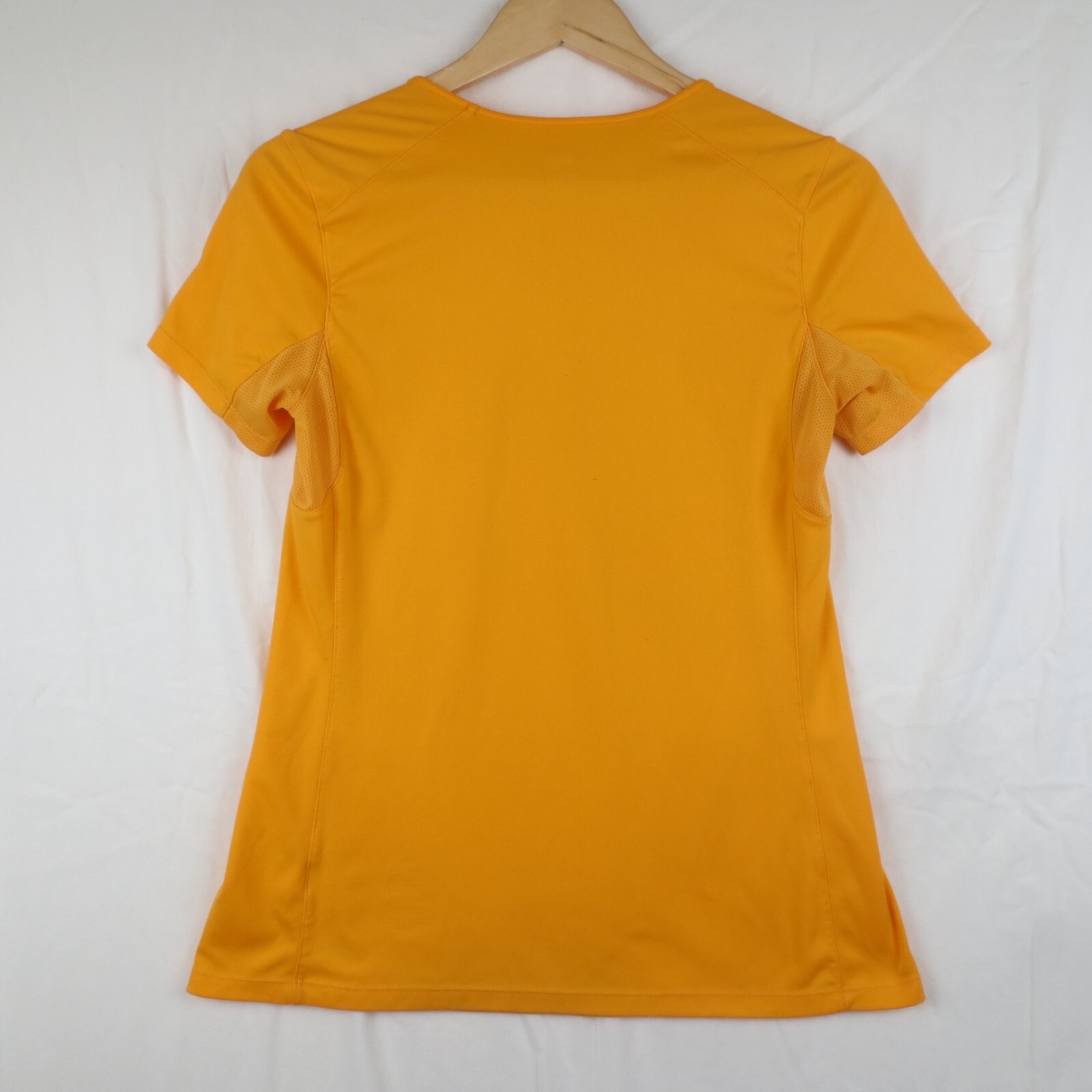 REI T Shirt Womens S Yellow Short Sleeve Vented Workout Outdoors Hiking Nature