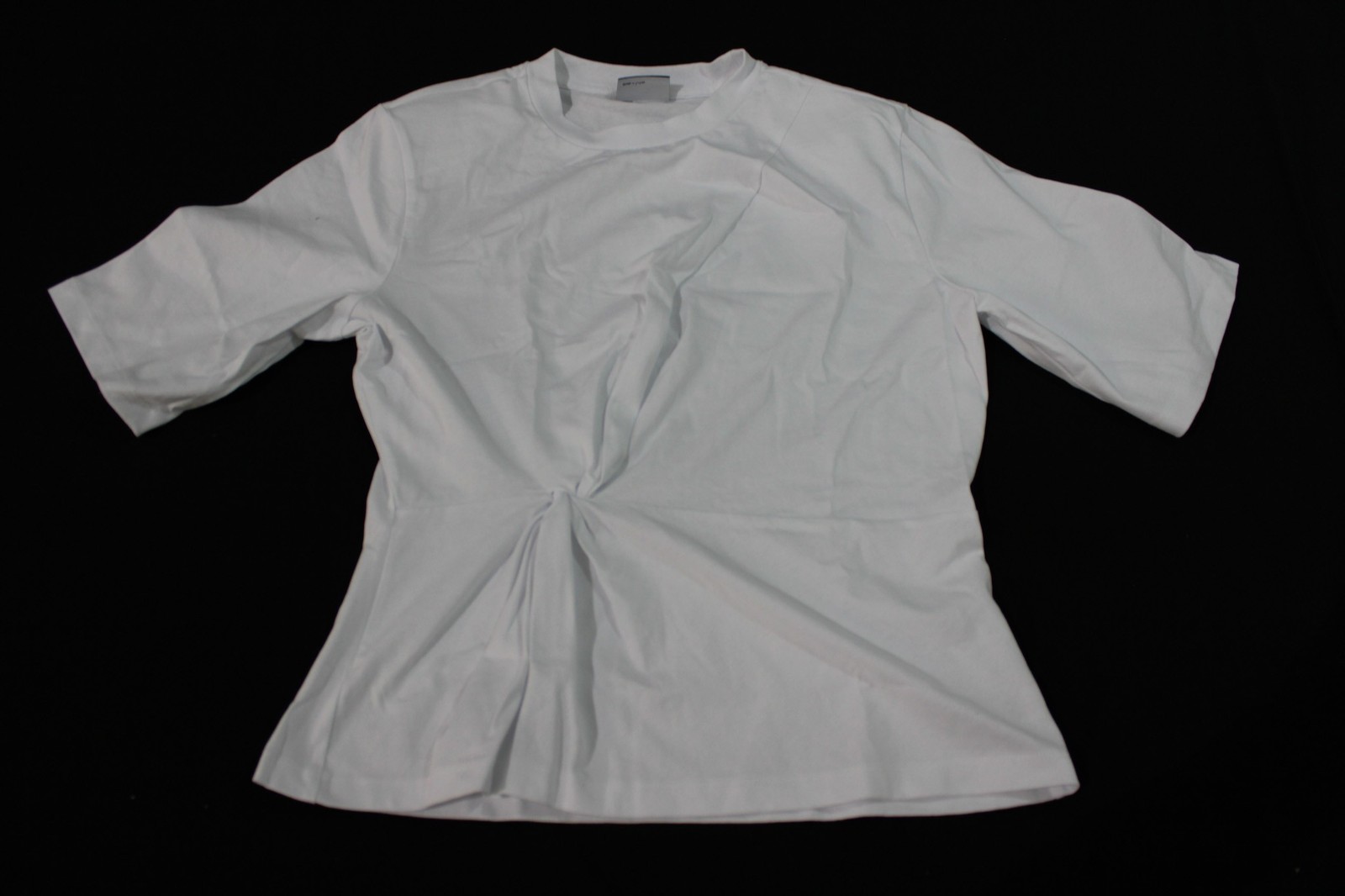 Asos Design Women’s Twist Shoulder Pad Oversized T-Shirt EJ3 White Small NWT