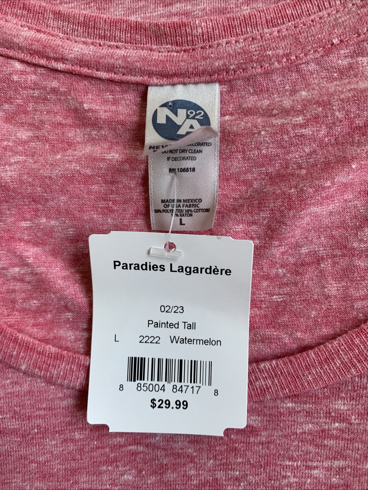 *NWT* Women’s size Large pink Flamingo scoop neck T-shirt Florida