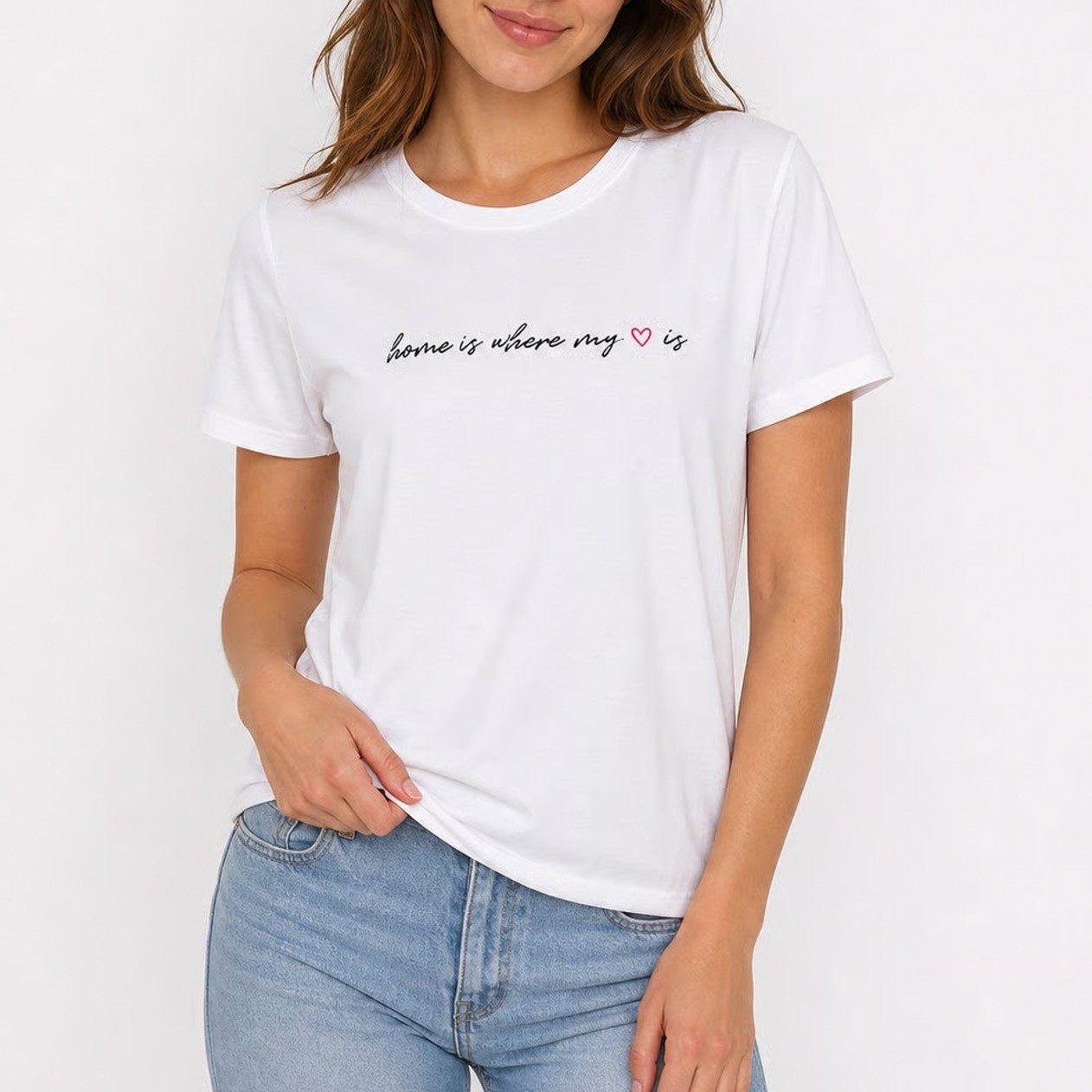 33 Revolutions Home Is Where My Heart Is White Graphic Tee XXL Short Sleeve