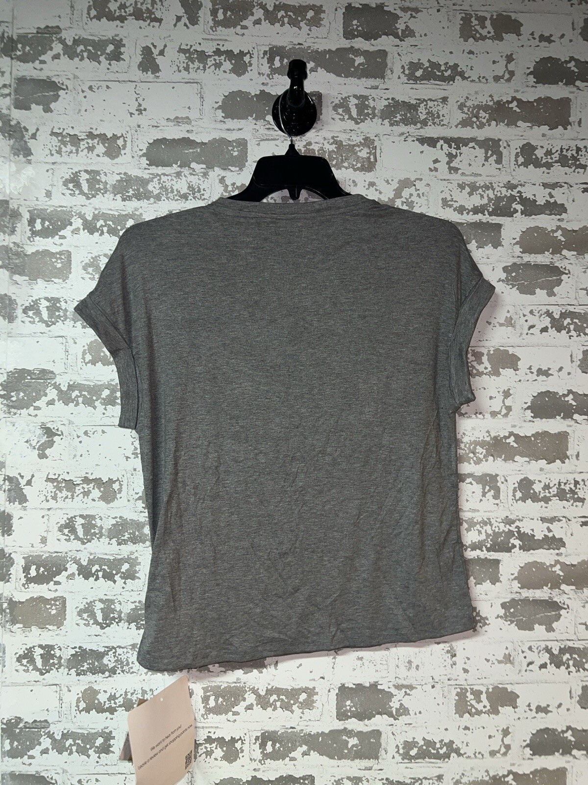 NWT! CHICWISH Rocket Trim Rolled Cuff T-Shirt in Grey Size SMALL/MEDIUM