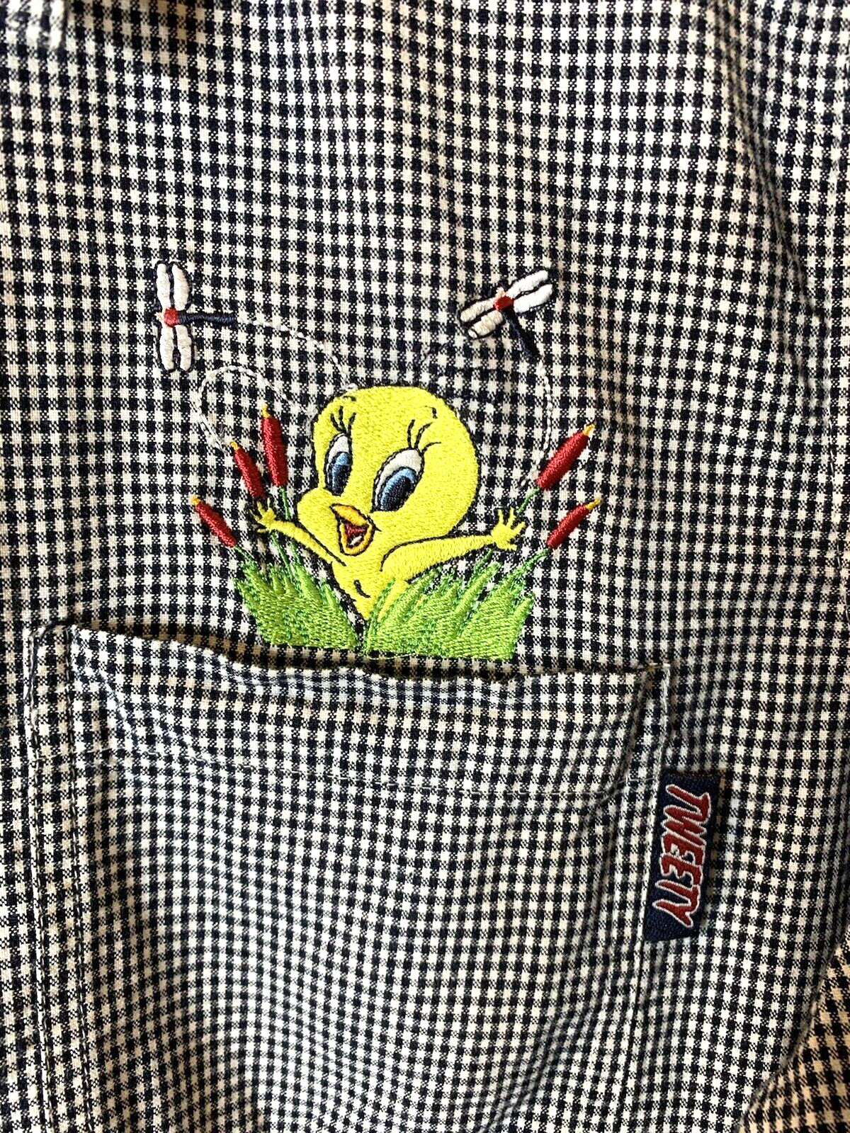 Vintage Warner Brothers Looney Tunes Tweety Shirt Womens 18 XL Embroidered