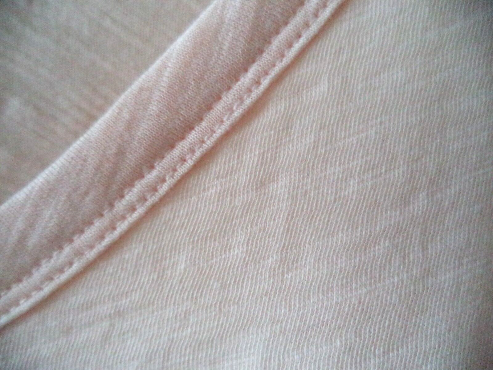 Old Navy Peach Soft Orange Slight Slub VNeck T-shirt Knit Top XL 14 16 1X XLarge